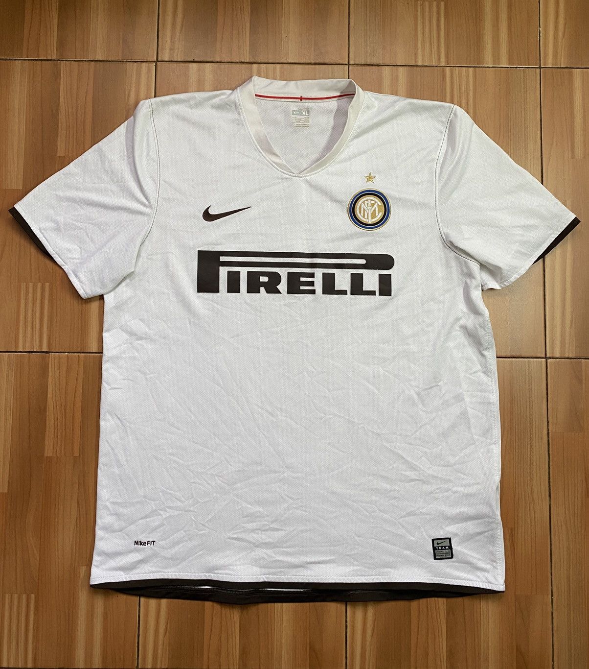 Nike Nike Inter Milan 2008/9 Away Football Shirt Soccer Jersey Size US XL / EU 56 / 4 - 1 Thumbnail