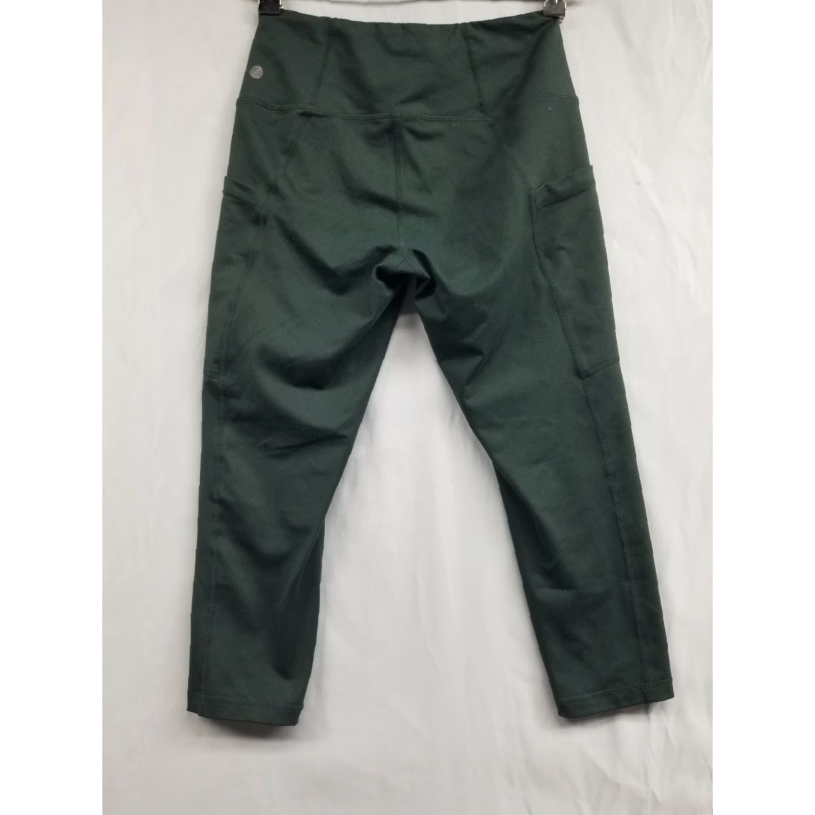 Vintage Z by Zella Leggings Women’s Small Ankle Green Pockets Athletic Stretch Quick Care Slim Skinny CrossFit Yoga Running Size 28" / US 6 / IT 42 - 2 Thumbnail