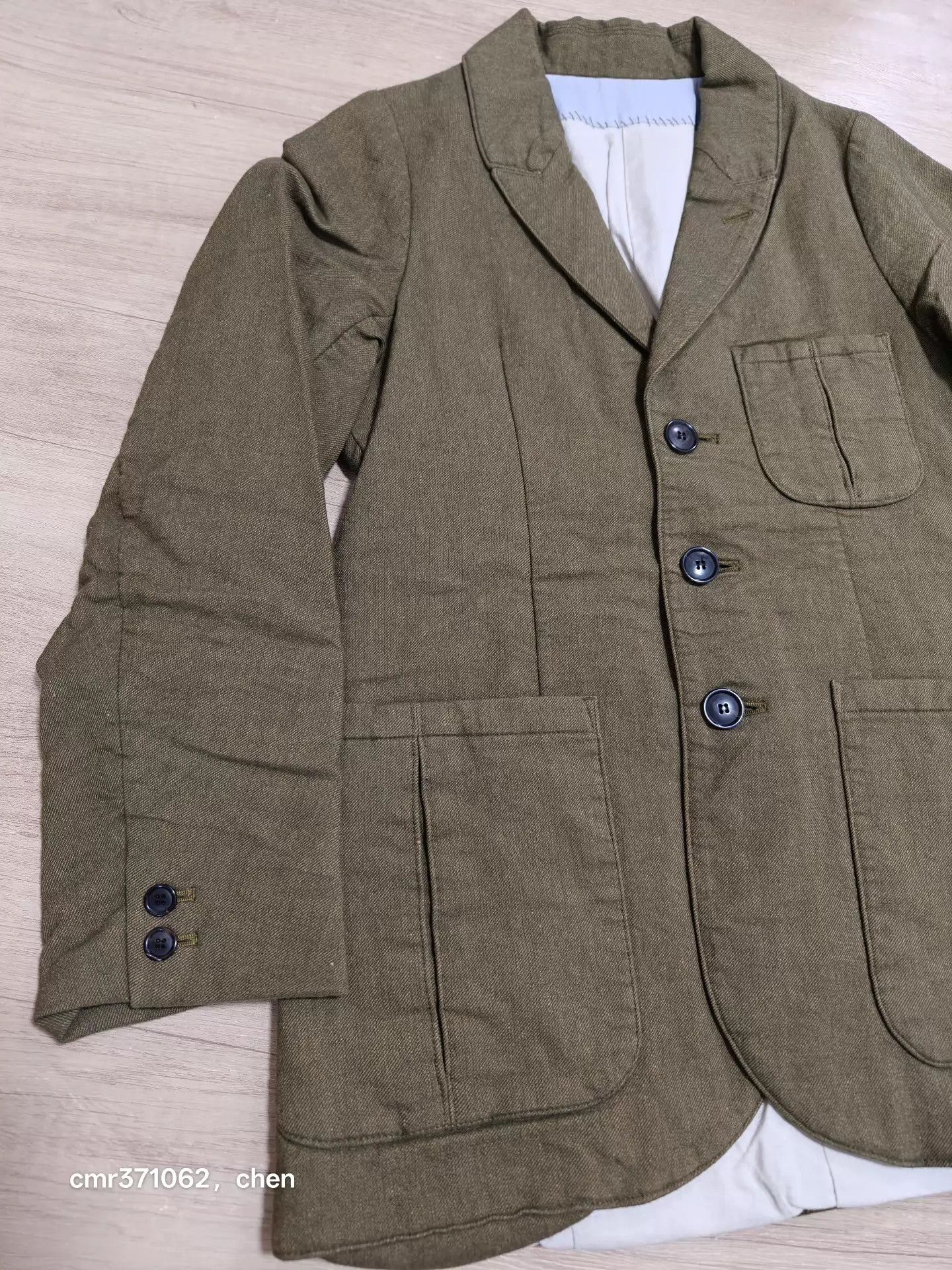 Visvim visvim 18aw rebecca jkt wmn's olive w1 wool-linen padded jkt Size S / US 4 / IT 40 - 3 Thumbnail