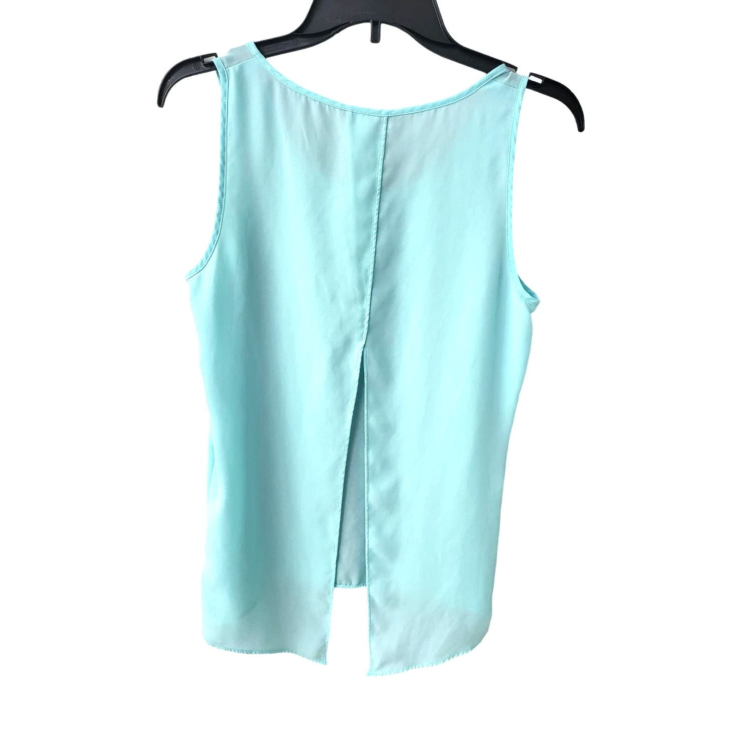 Express Express Light Blue Sleeveless Split Bk Top w/ Open Back -Med Size M / US 6-8 / IT 42-44 - 2 Thumbnail