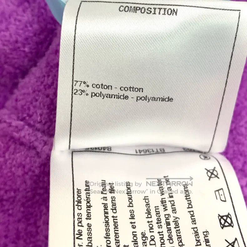 Chanel Chanel Purple cotton round-neck single-breasted long-sleev Size XS / US 0-2 / IT 36-38 - 7 Thumbnail
