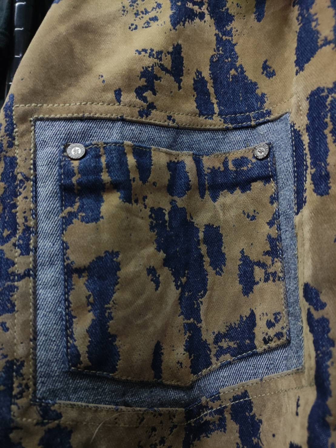 Phat Farm Vtg 00's Phat Farm Jeans Velvet Pattern Denim Jacket Size US XXL / EU 58 / 5 - 5 Thumbnail