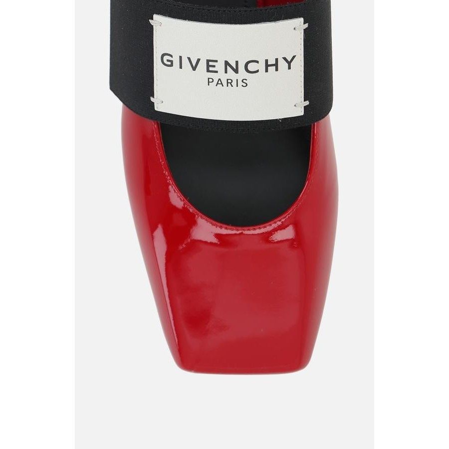 Givenchy GIVENCHY Red Leather Sliced Square Ballerinas New & Authenti Size US 7 / IT 37 - 5 Thumbnail