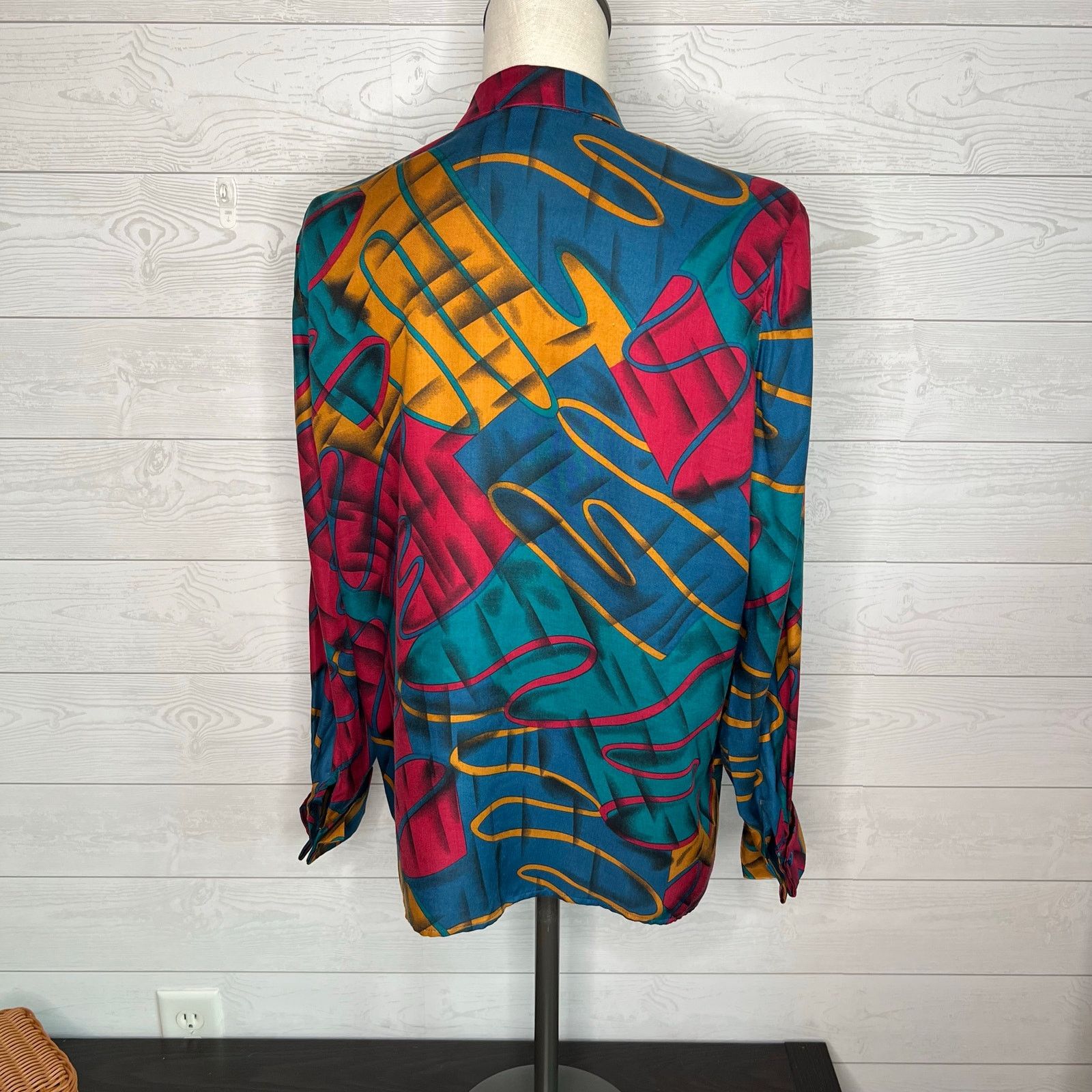Other Weathervane 70’s-80’s vintage button front blouse size 14 Size XL / US 12-14 / IT 48-50 - 2 Thumbnail