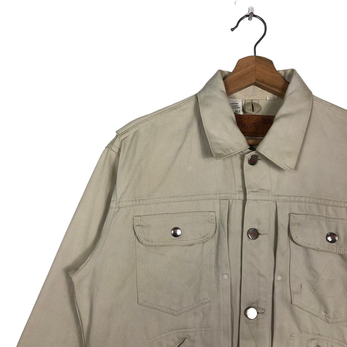 Japanese Brand 90’s Vintage Wrangler Union Made Trucker Jacket Biker Racer Size US M / EU 48-50 / 2 - 6 Thumbnail