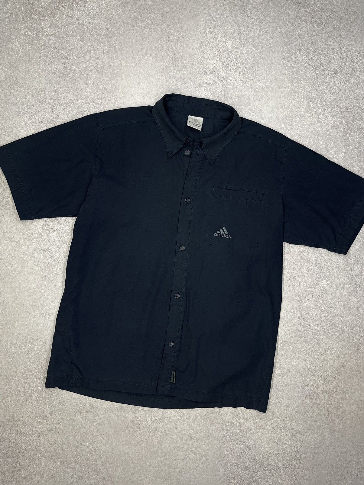 Adidas Vintage Adidas Shirt Navy 2002 Y2K Y3 Yeezy Size US L / EU 52-54 / 3 - 1 Thumbnail
