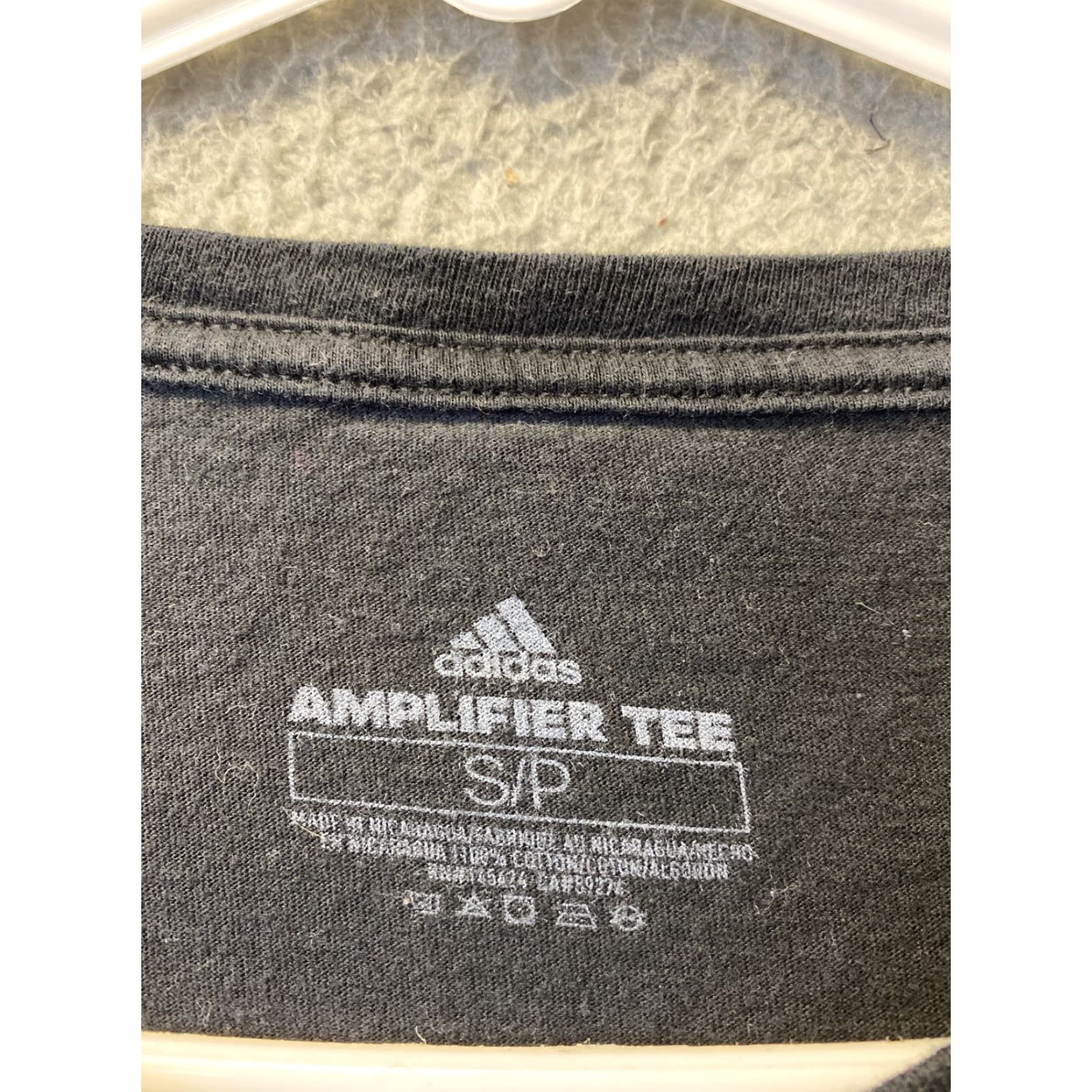 Adidas Adidas Shirt Womens S Black Short Sleeve Crew Neck Pullover Tee Spell Out/59-30 Size S / US 4 / IT 40 - 3 Thumbnail