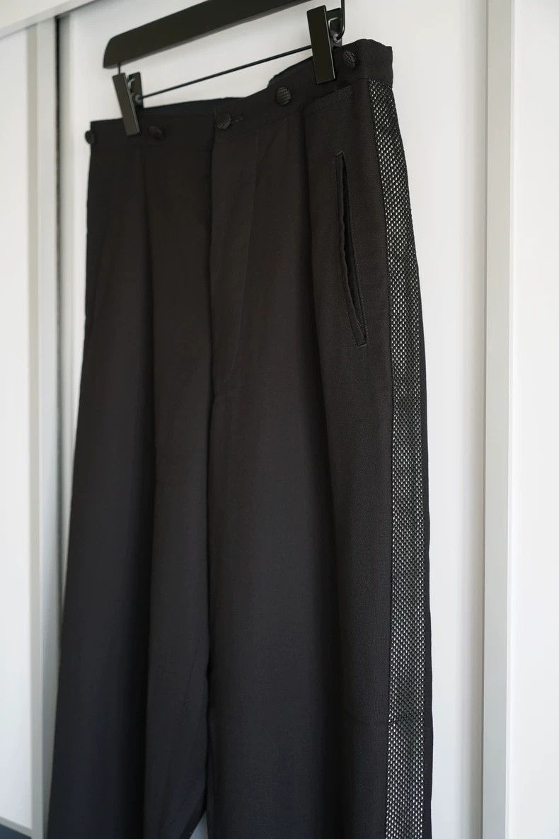 Yohji Yamamoto Yohji Yamamoto Yohji Yamamoto Woven Lace Detail Trousers Size US 43 - 3 Thumbnail