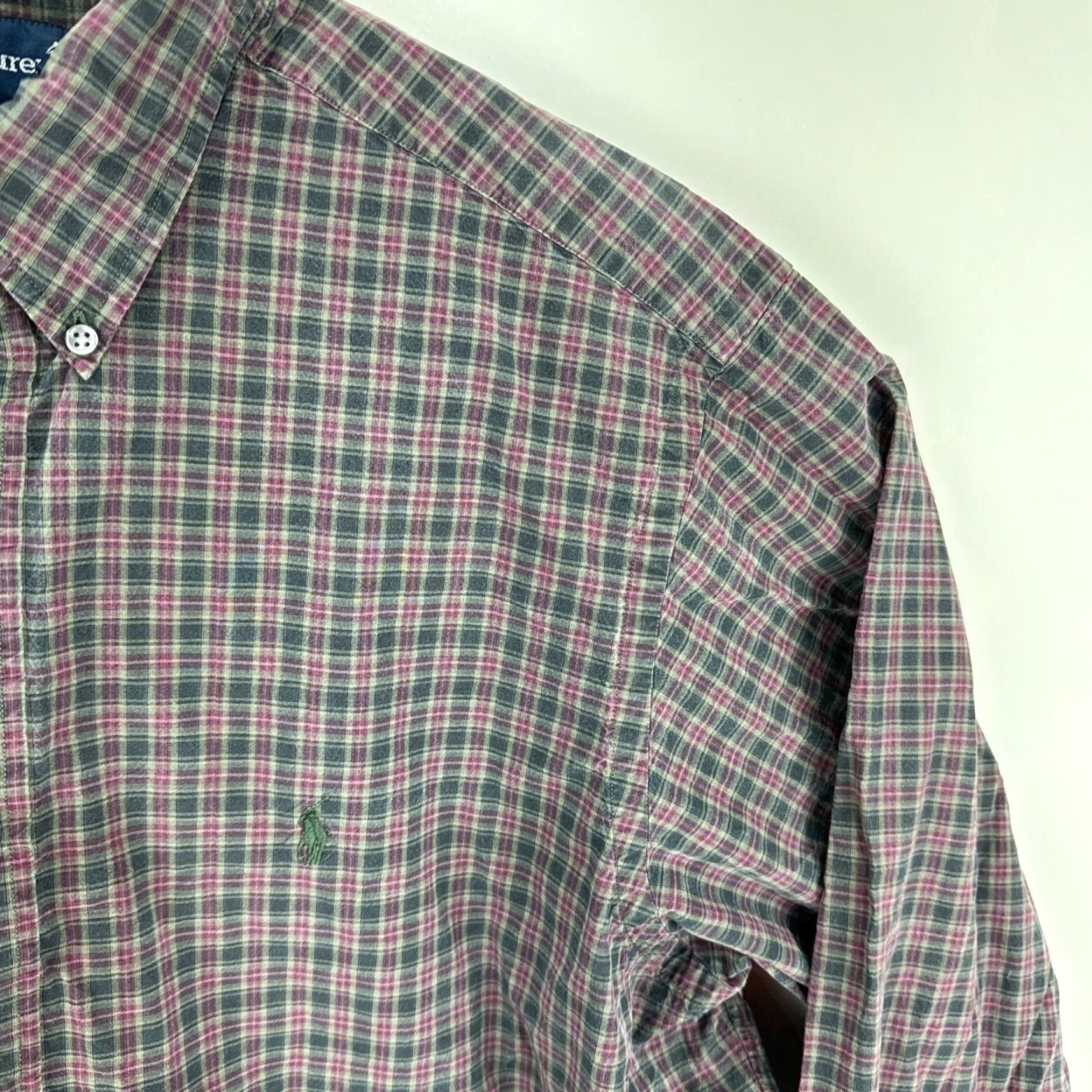 Polo Ralph Lauren VINTAGE Polo Ralph Lauren Mens Classic Fit Shirt XL Plaid Long Sleeve Button-Up Size US XL / EU 56 / 4 - 5 Thumbnail