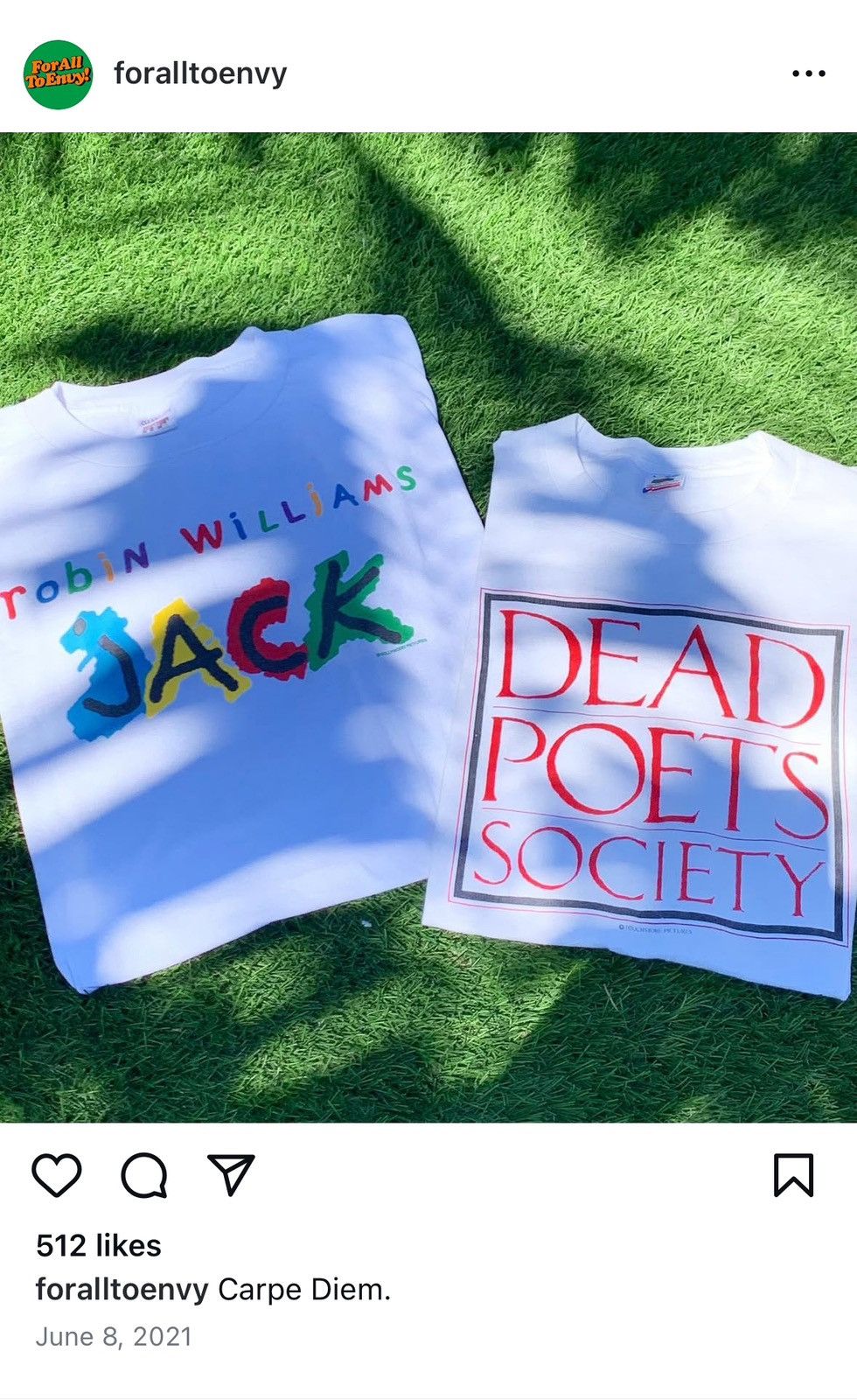 Vintage Rare Vintage Dead Poets Society Robin Williams Movie Tee Size US XL / EU 56 / 4 - 3 Thumbnail
