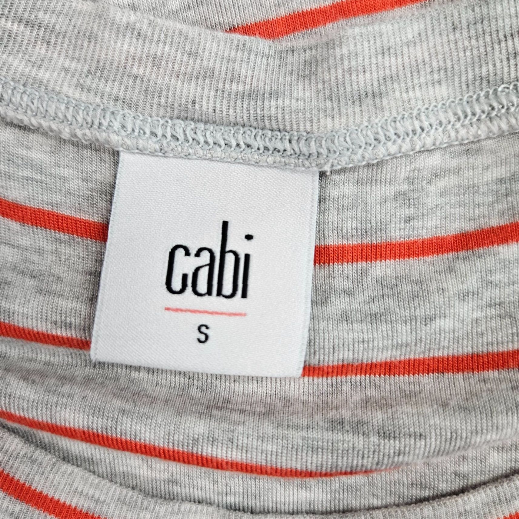 Vintage Cabi Tank Top Womens Ruffle Gray Striped Rayon Blend Sz S Small Sleeveless Shirt Top Women Size S / US 4 / IT 40 - 6 Thumbnail
