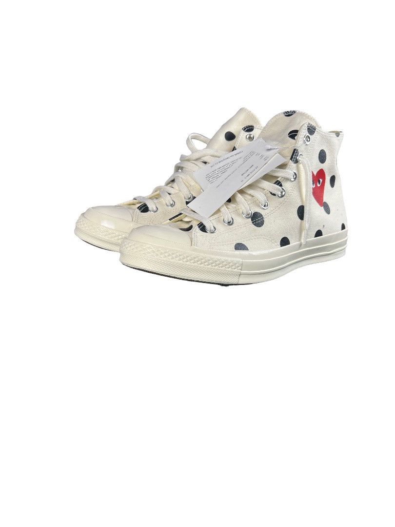 Comme des Garcons PLAY × Converse CDG PLAY x Converse Polka Dot Heart – Size 11 US – Rare BNWT Size US 11 / EU 44 - 11 Thumbnail