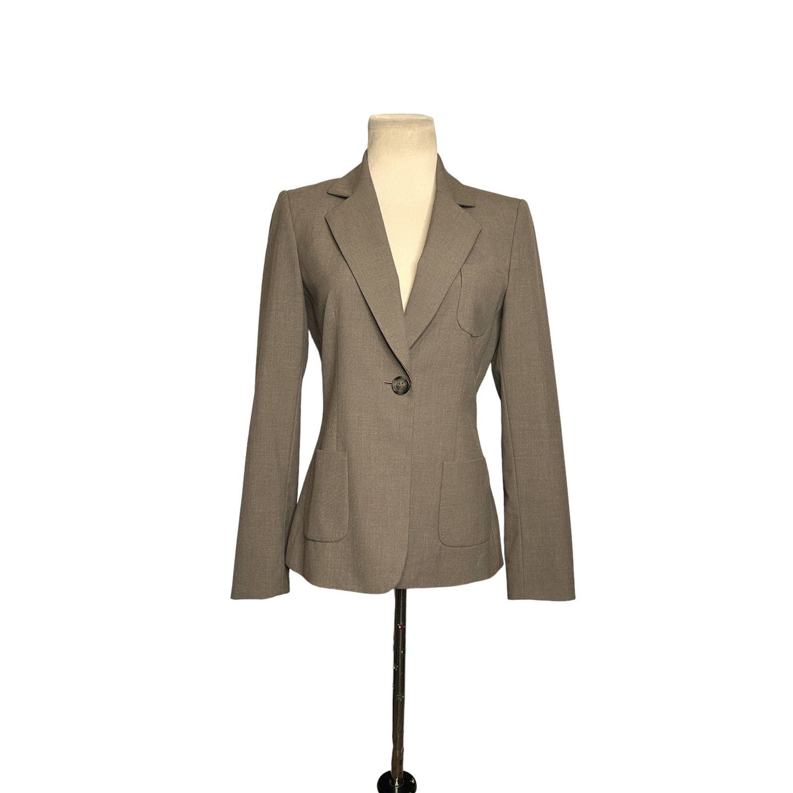Elie Tahari Tahari brown one button lined blazer size 2 Size XS / US 0-2 / IT 36-38 - 5 Thumbnail