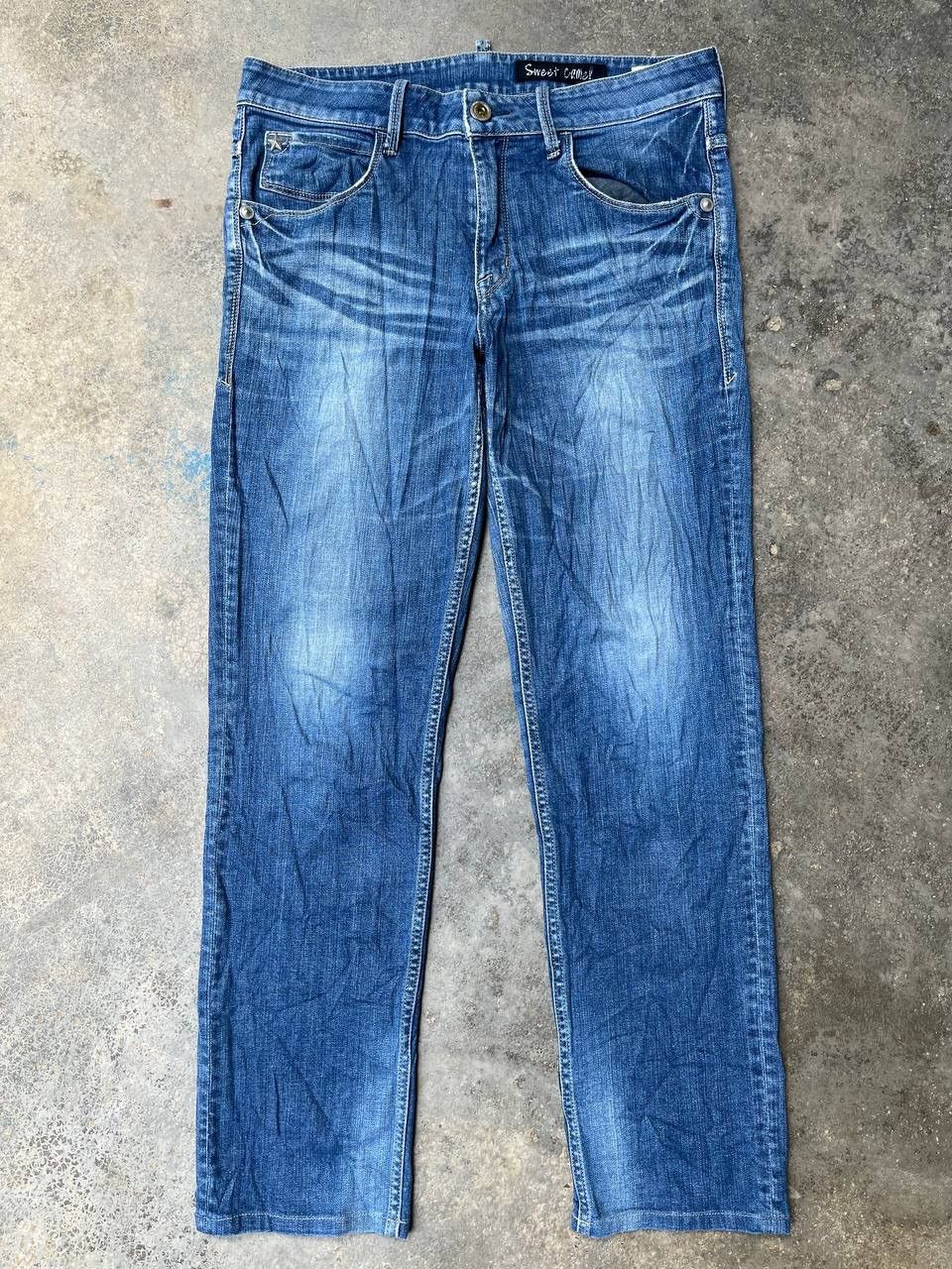 Japanese Brand SWEET CAMEL FADED STYLE JEANS Size US 36 / EU 52 - 5 Thumbnail