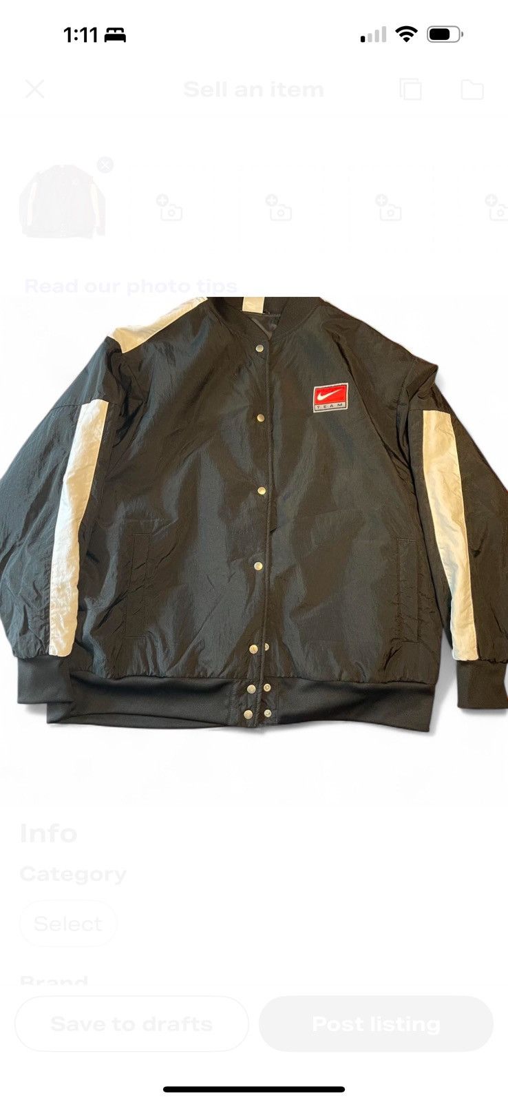 Nike Spell out windbreaker bomber Size US M / EU 48-50 / 2 - 2 Thumbnail