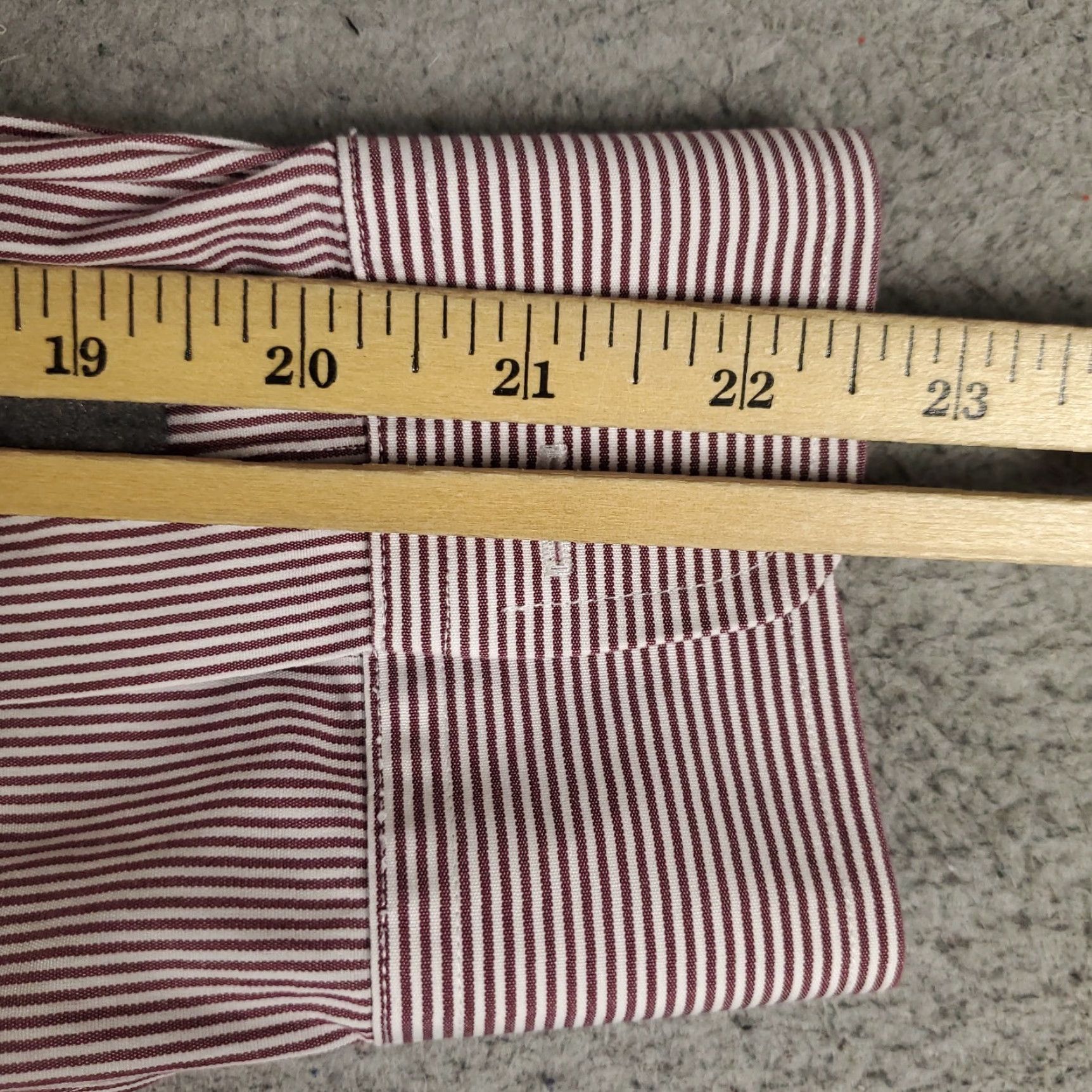 Brooks Brothers Brooks Brothers Shirt Mens 16 Burgundy Stripe Regent Dress Button Up Long Sleeve Size 42R - 6 Thumbnail