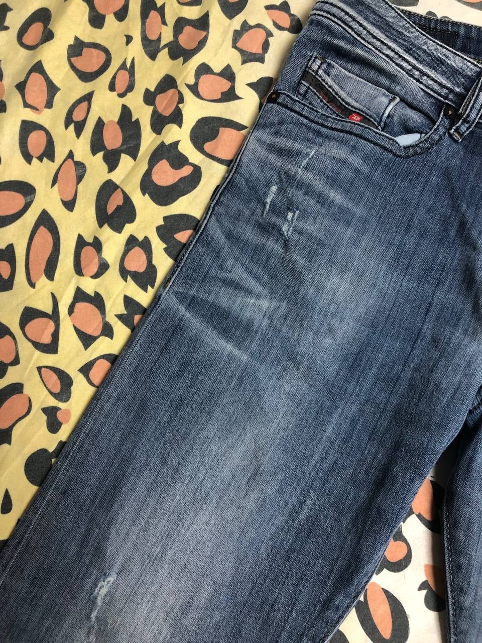 Diesel × Japanese Brand Diesel Industry Wide-Leg Logo Y2K Baggy Denim Jeans Size US 34 / EU 50 - 9 Thumbnail