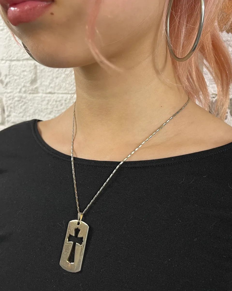 Dolce & Gabbana SS2003 Dolce & Gabbana Metal Cross Pendant Necklace Size ONE SIZE - 4 Thumbnail