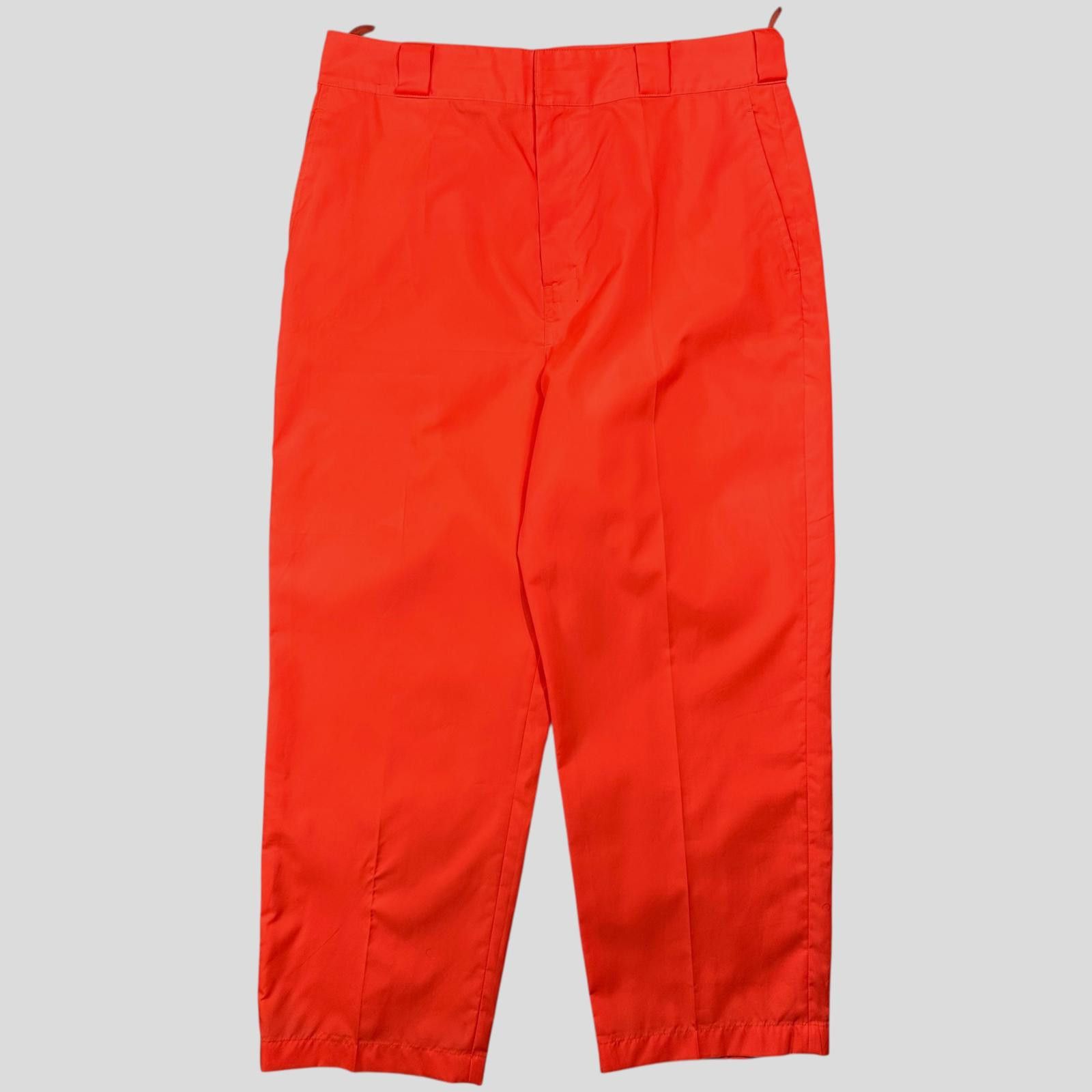 Prada Prada Milano 2018 Orange Nylon Gabardine Logo Trousers - S/M Size US 30 / EU 46 - 4 Thumbnail
