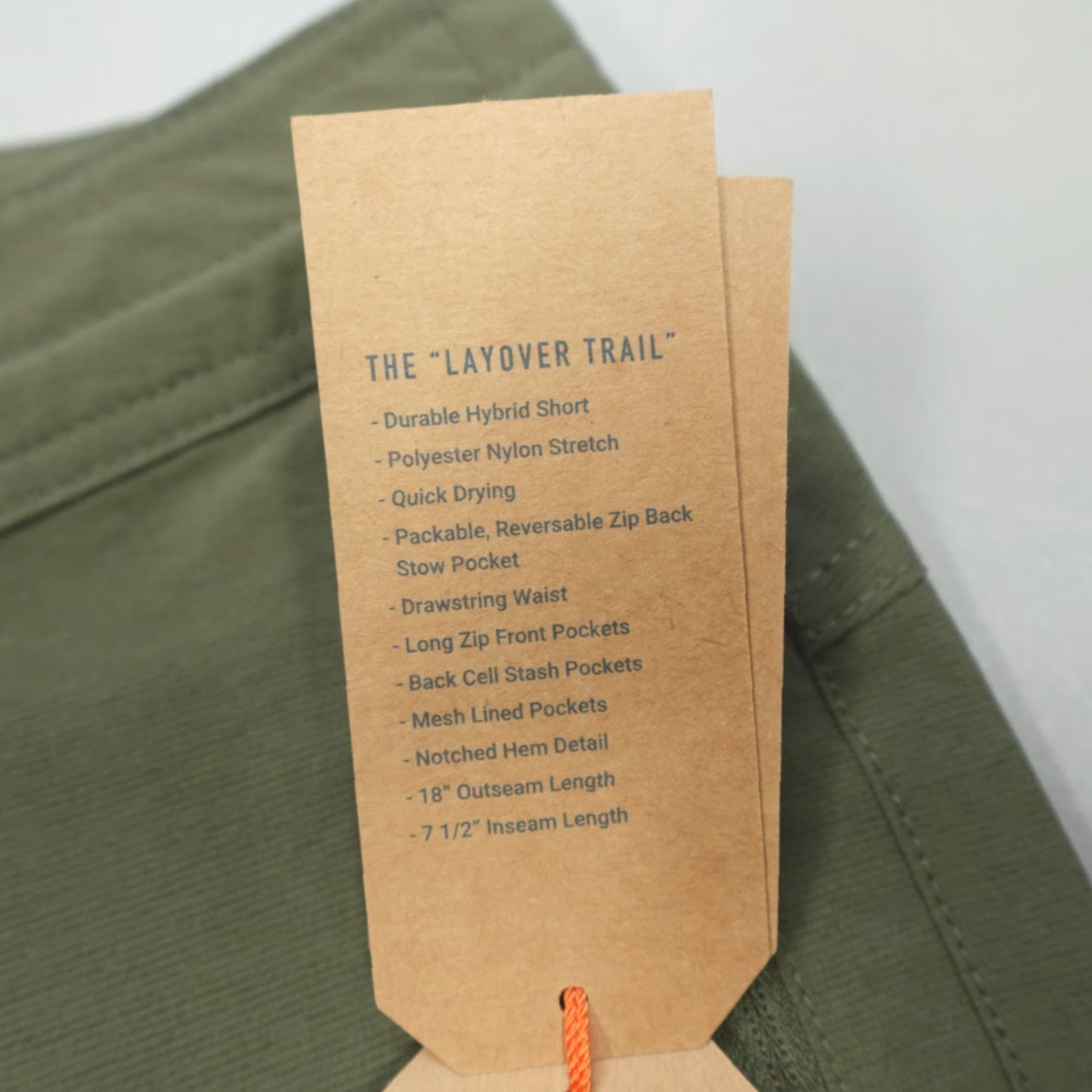 Roark Roark Layover Trail Shorts 3.0 Men's Size 28 Military Green Pockets Nylon Blend Size US 28 / EU 44 - 3 Thumbnail
