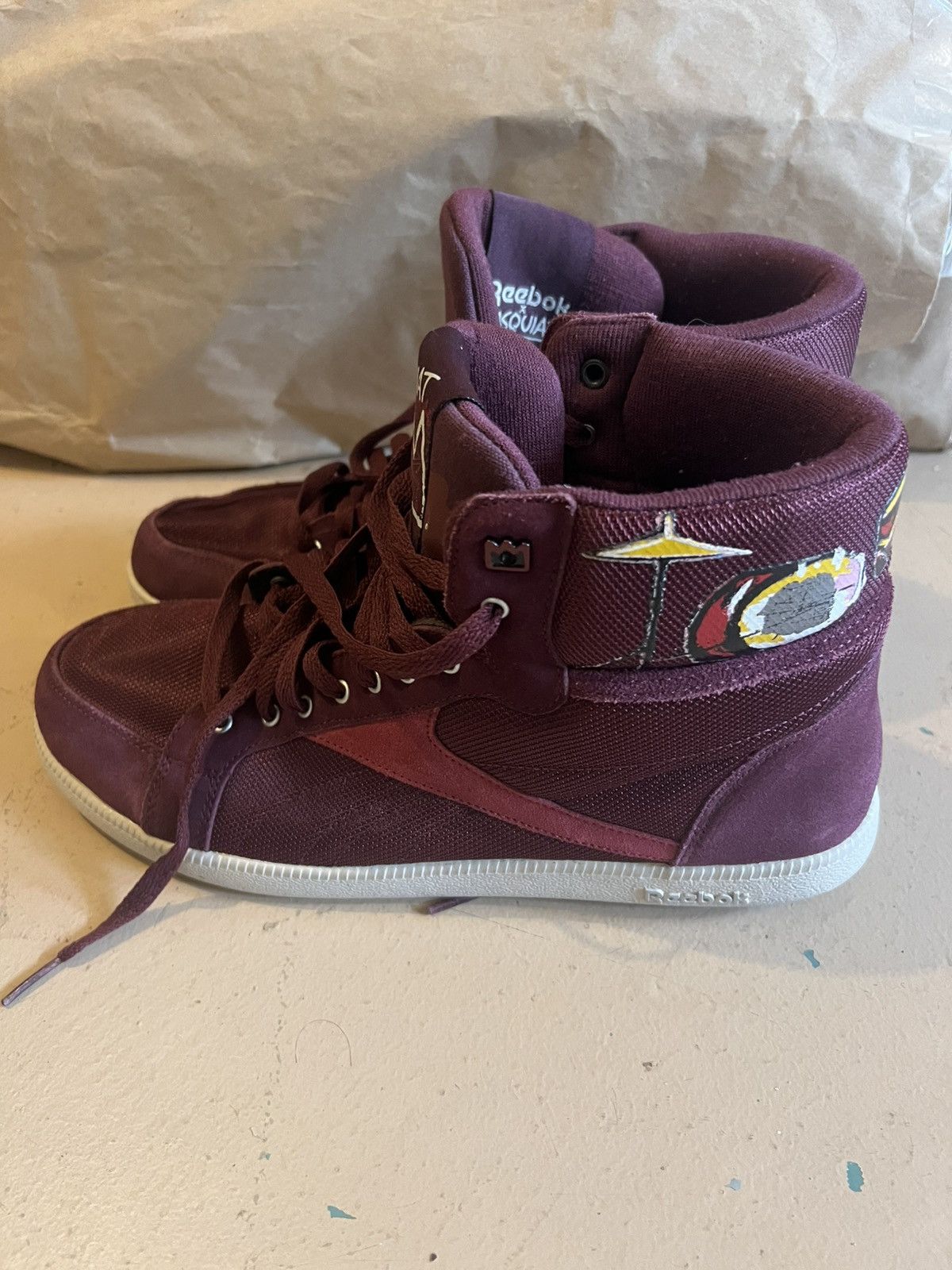 Reebok Reebok Basquiat maroon sneaker 11.5 drums rare Size US 11.5 / EU 44-45 - 1 Thumbnail