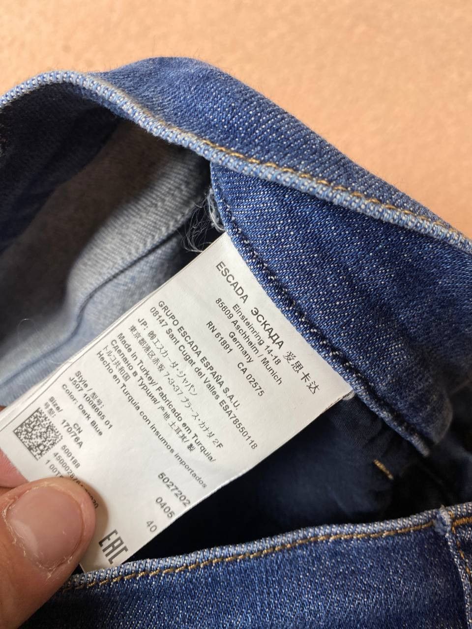 Escada × Vintage Vintage Y2K faded blue washed baggy wide leg jeans Size 40" / US 18 - 3 Thumbnail