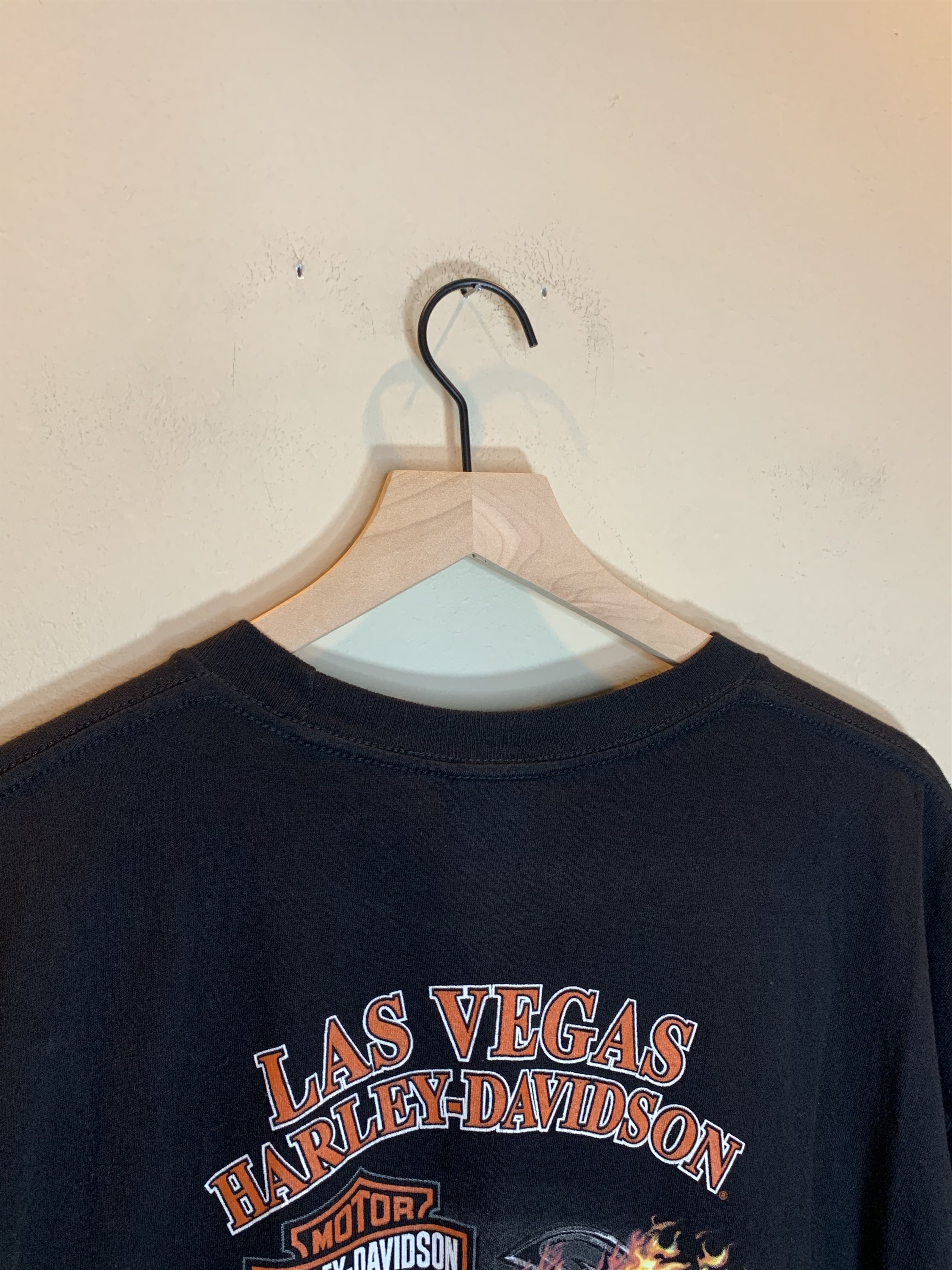 Harley Davidson *RARE* Harley Davidson Flaming Dice Las Vegas Biker T-Shirt Size US XL / EU 56 / 4 - 7 Thumbnail