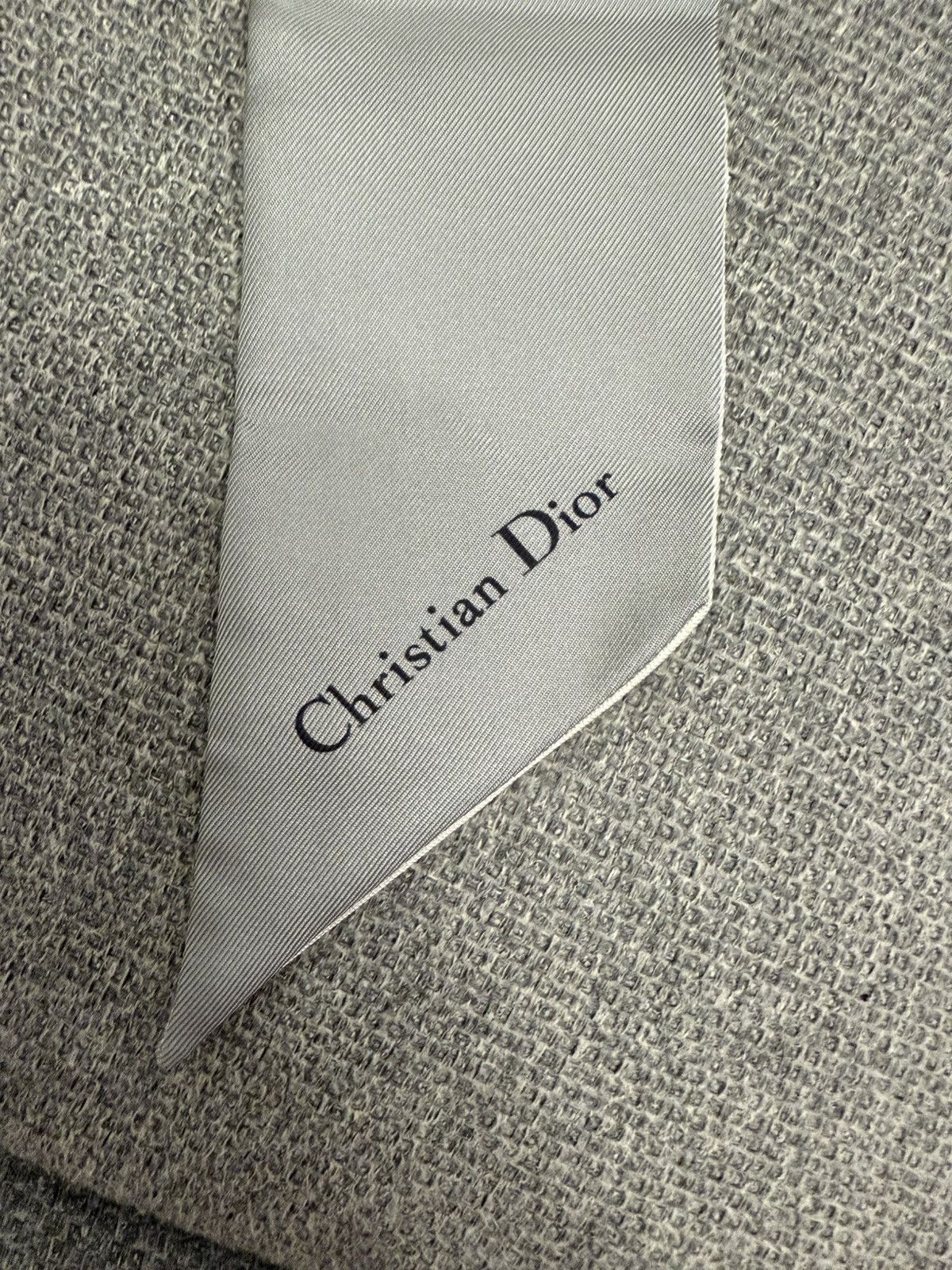Dior Dior grey oblique silk mitzah Size ONE SIZE - 5 Thumbnail