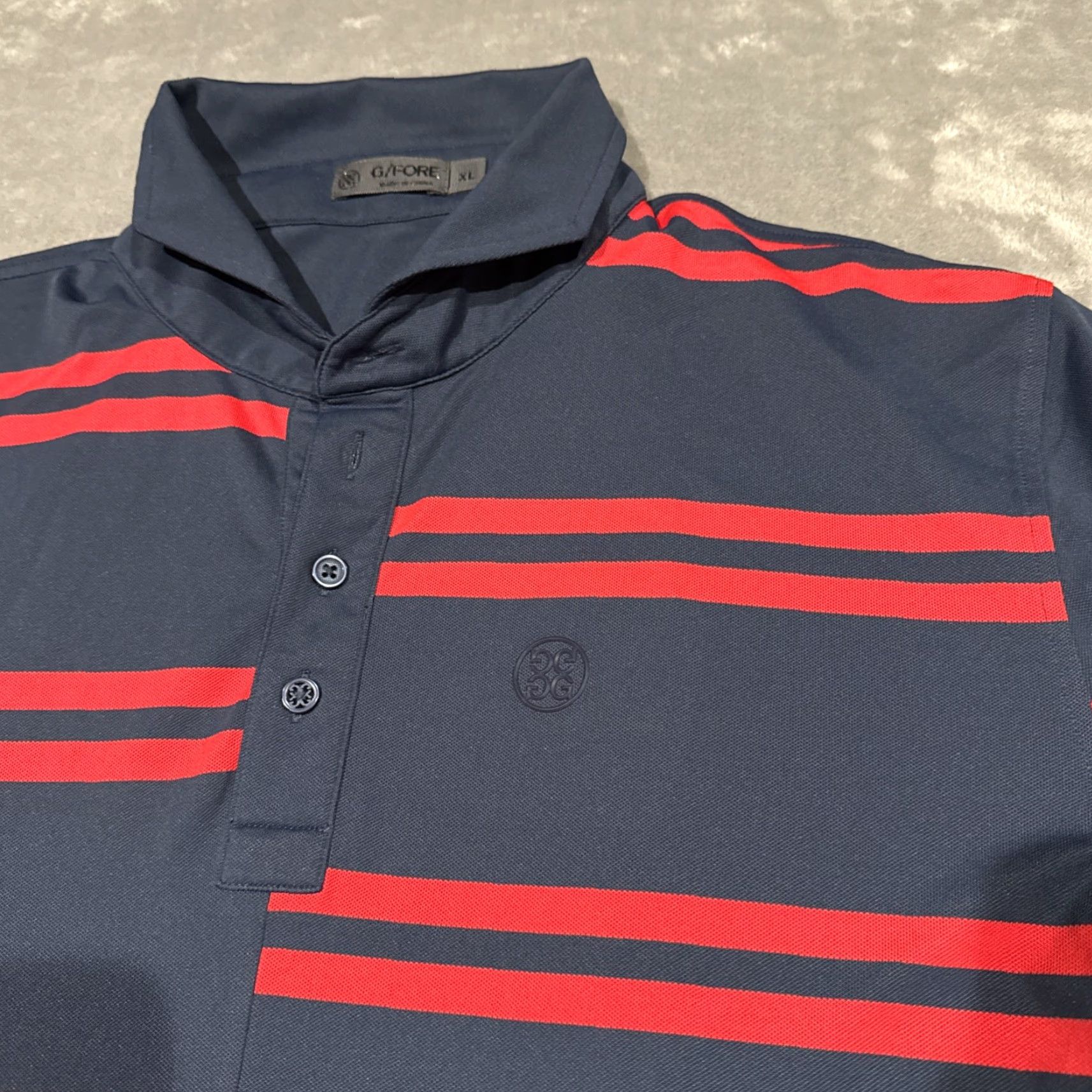 G/FORE **G/FORE Golf Polo XL Blue Striped Mens** User: **G/FORE Golf Polo Shirt XL Blue Striped Mens** Size US XL / EU 56 / 4 - 3 Thumbnail
