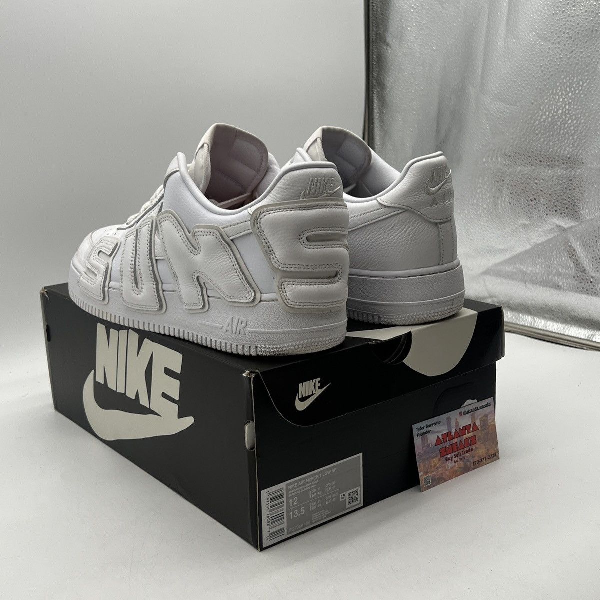 Nike Cactus plant flea market x Air Force 1 low white Size US 12 / EU 45 - 4 Thumbnail