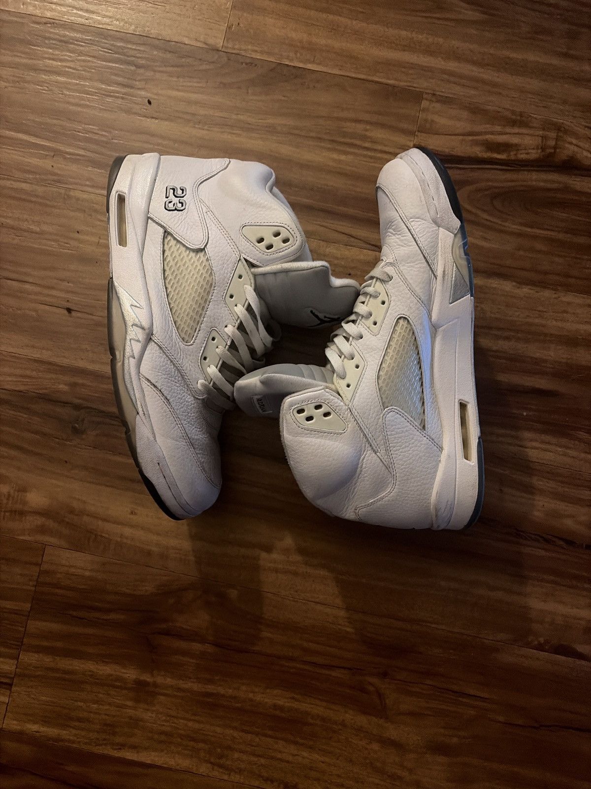 Jordan Brand Jordan 5 Retro White Metallic Size US 15 / EU 48 - 1 Thumbnail