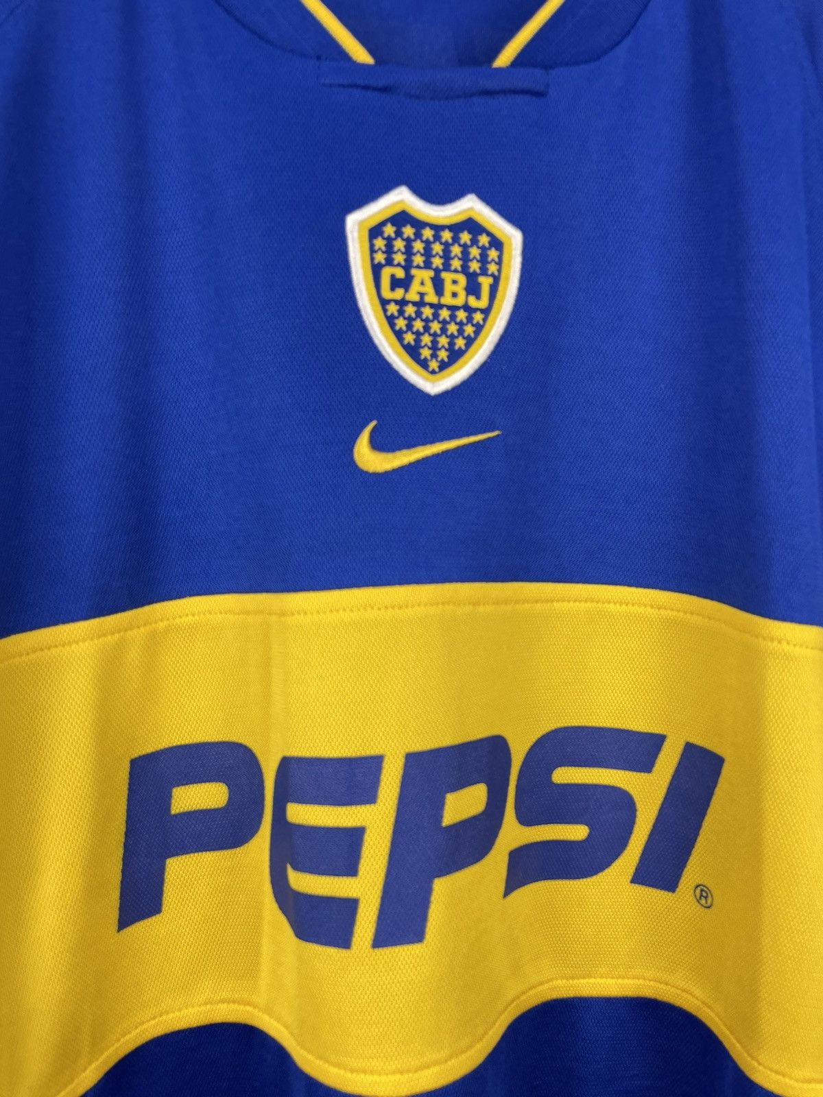 Nike Vintage Boca Juniors 02-03 Pepsi Nike Dri-fit jersey Size US L / EU 52-54 / 3 - 5 Thumbnail