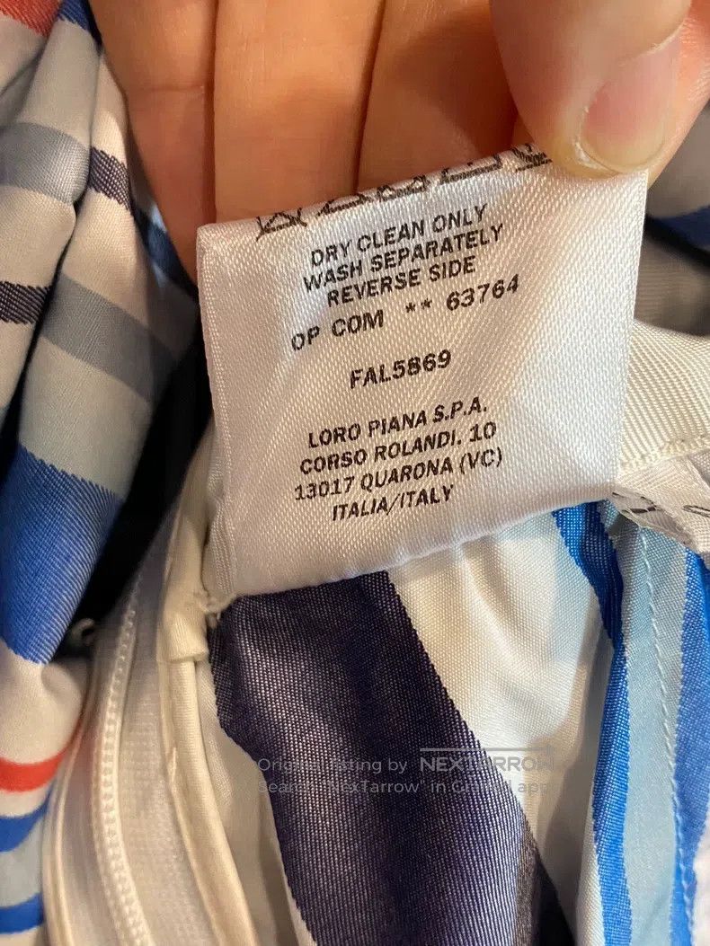 Loro Piana Loro Piana Dress + Classic Striped Elements + Deep V-neck Size XS / US 0-2 / IT 36-38 - 5 Thumbnail