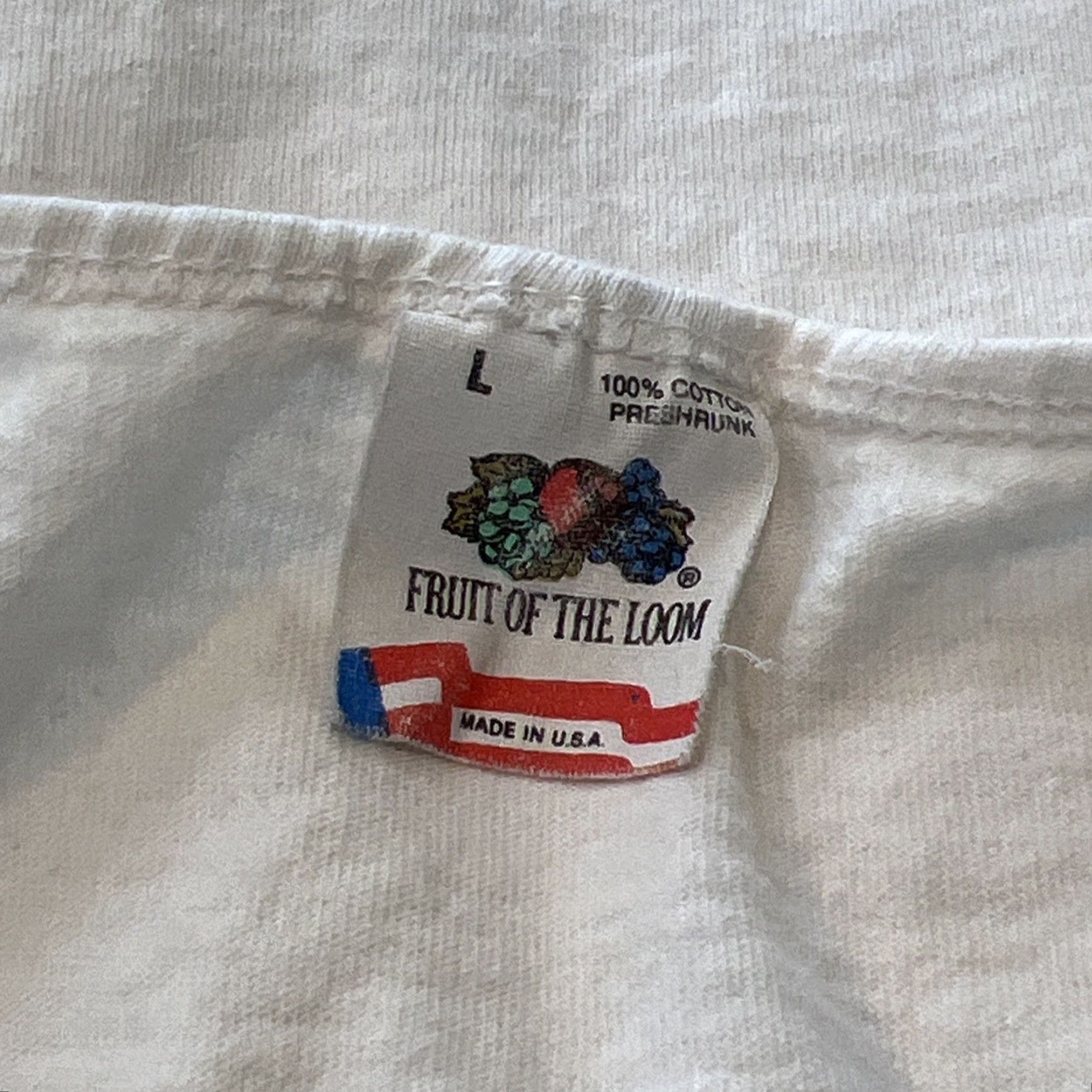 Fruit Of The Loom VINTAGE 1986 San Diego California Tank Top Men Large Cotton Neon Graphics 80s Beach Sportswear Mens Size US L / EU 52-54 / 3 - 6 Thumbnail