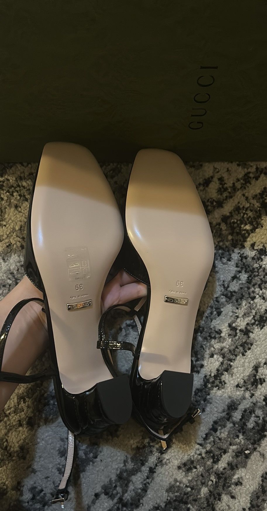 Gucci Gucci Double G T-Bar Patent Leather Pumps size 39 Size US 9 / IT 39 - 6 Thumbnail
