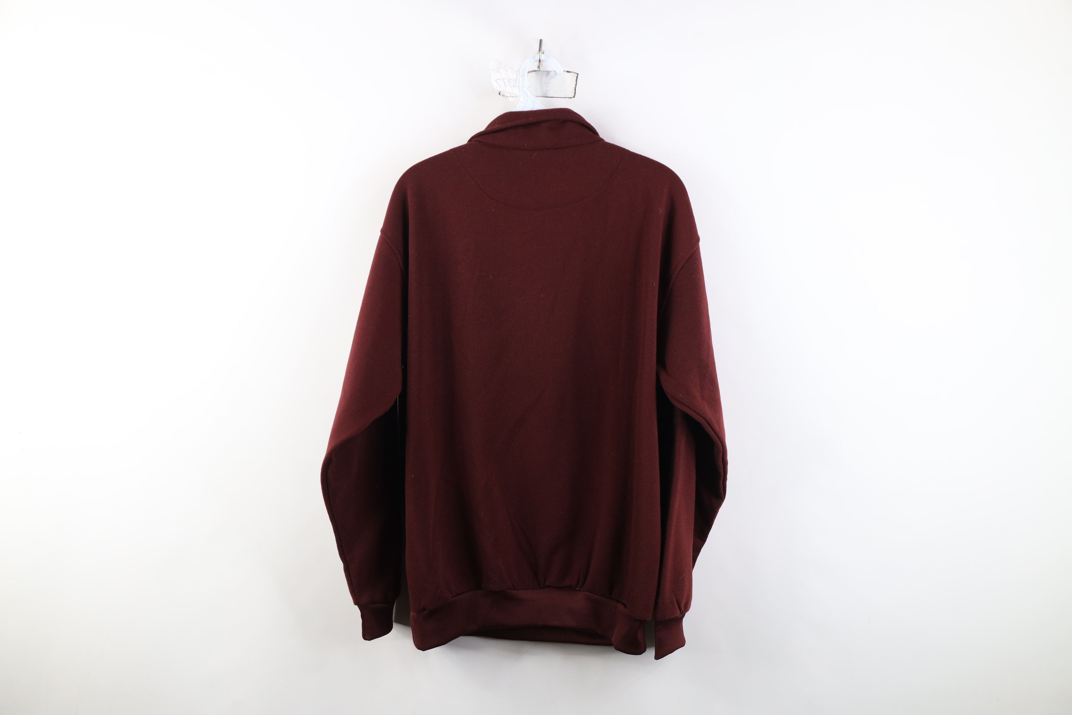 Vintage Vintage 90s Streetwear Collared Pullover Sweatshirt Red Size US XL / EU 56 / 4 - 11 Thumbnail