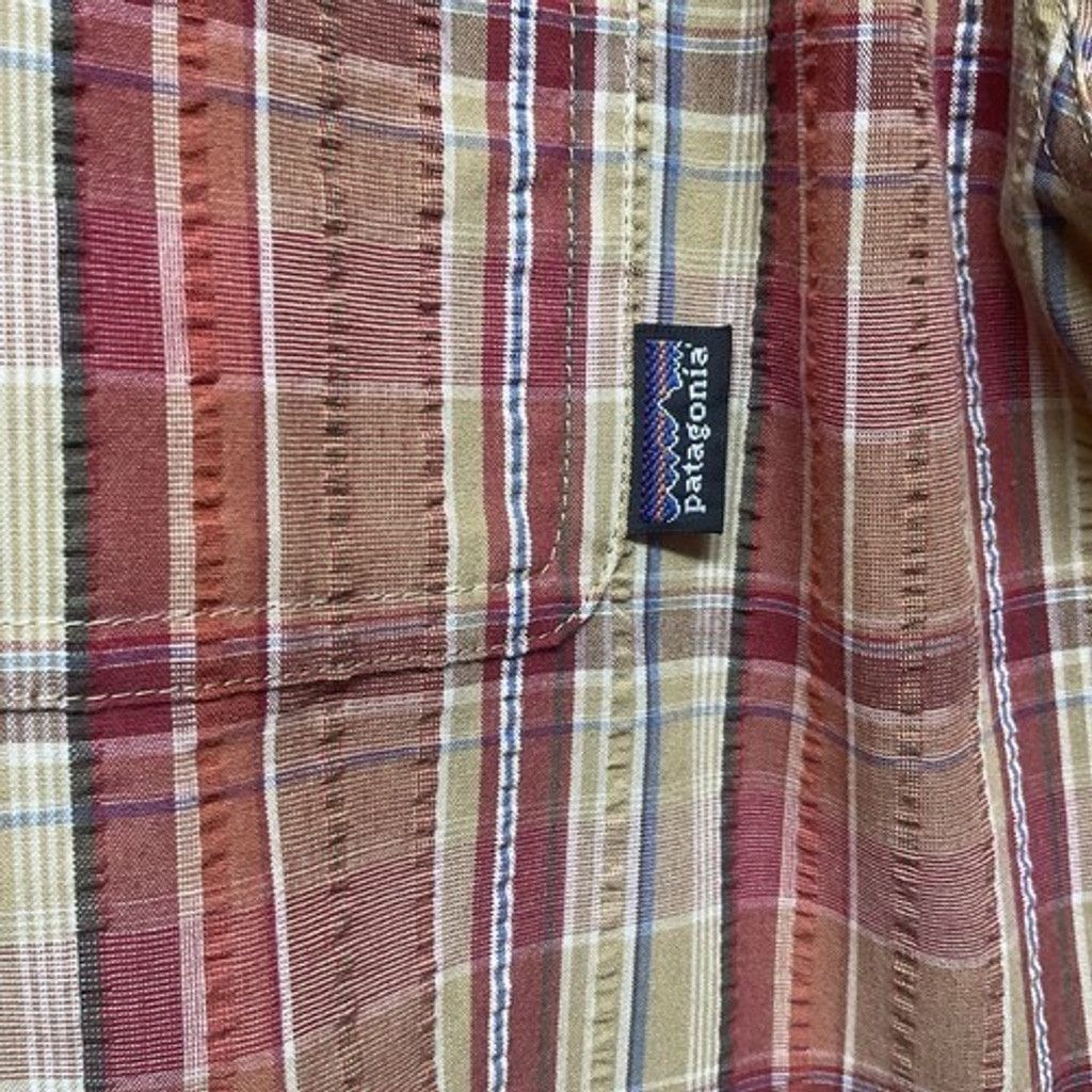 Patagonia VTG Patagonia SeerSucker Short Sleeve Button Up Shirt Men L Size US L / EU 52-54 / 3 - 3 Thumbnail