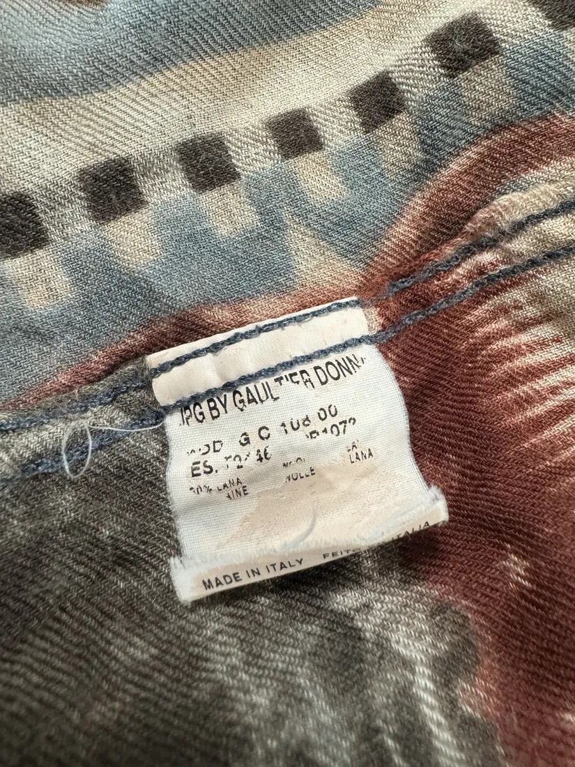 Jean Paul Gaultier × Vintage 1990s Jean Paul Gaultier Native American Indian Contemporary Shirt Size XS / US 0-2 / IT 36-38 - 12 Thumbnail