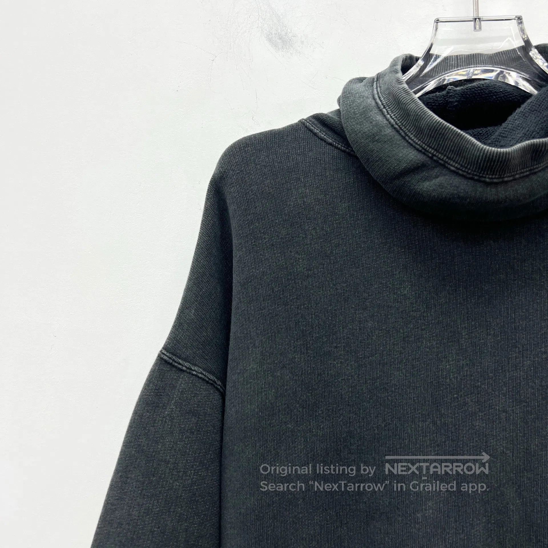 R13 R13 Black washed vintage cotton long-sleeve sweatshirt| Size US XS / EU 42 / 0 - 3 Thumbnail