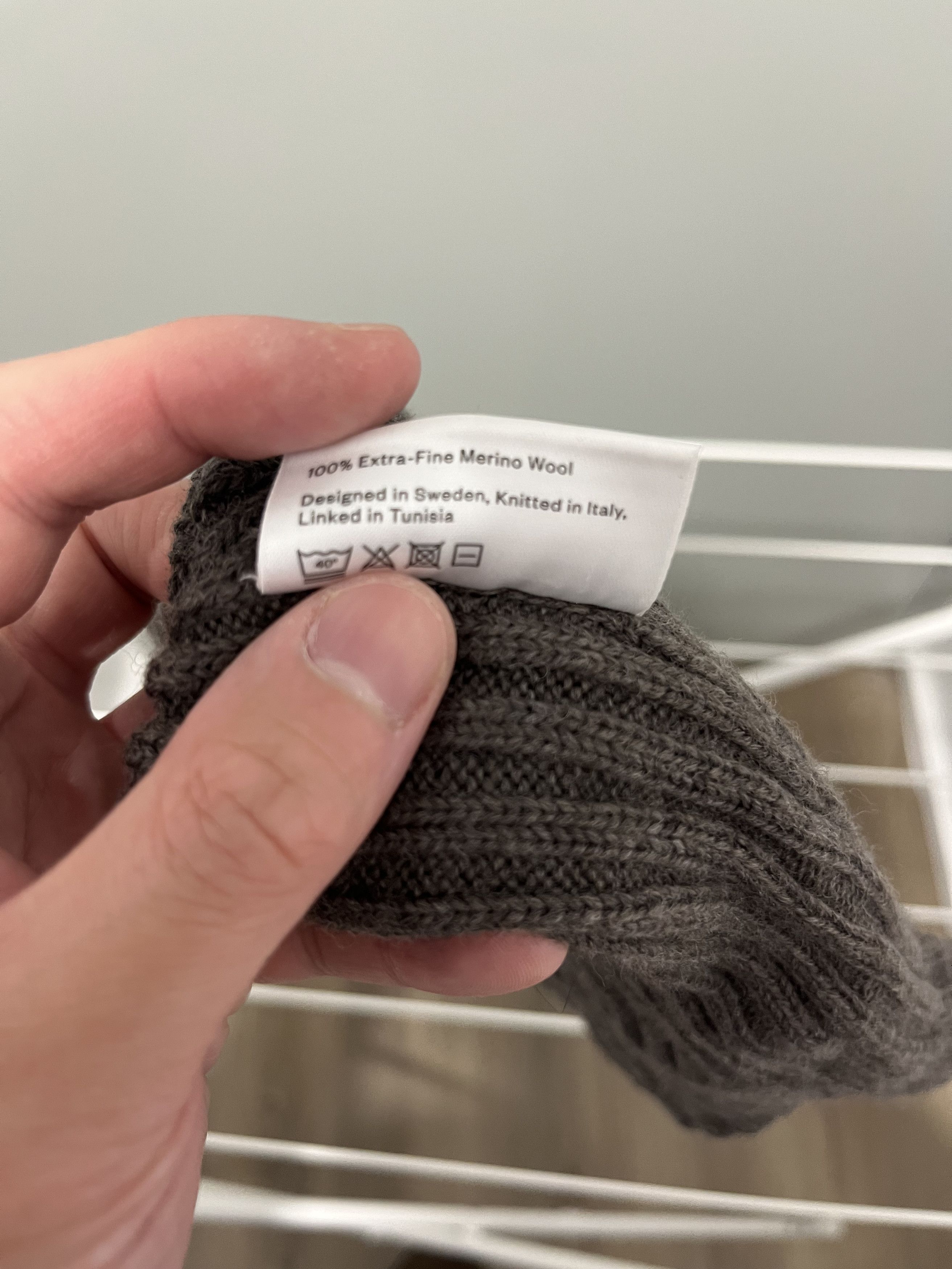 Asket Asket brown melange wool beanie Size ONE SIZE - 3 Thumbnail
