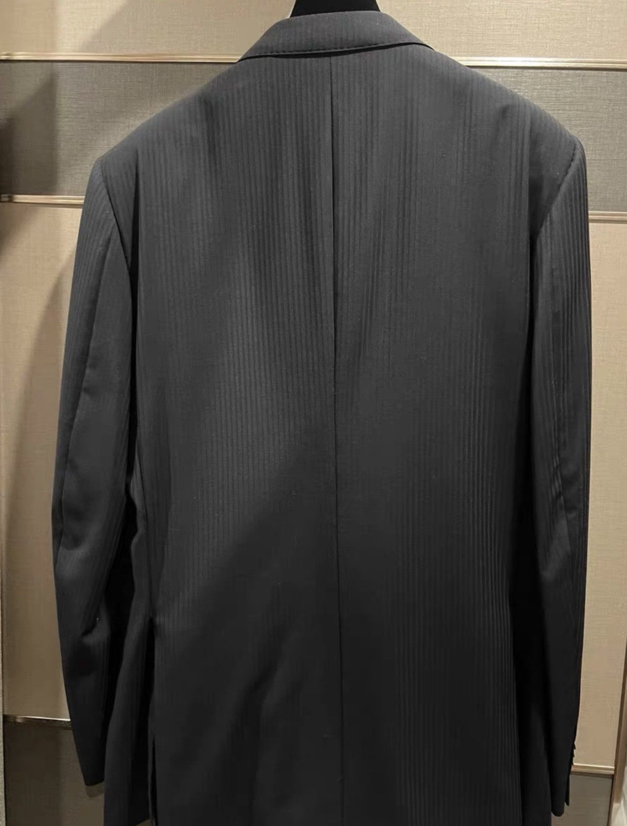 Valentino Valentino black striped patterns suite and trousers Size 54R - 4 Thumbnail