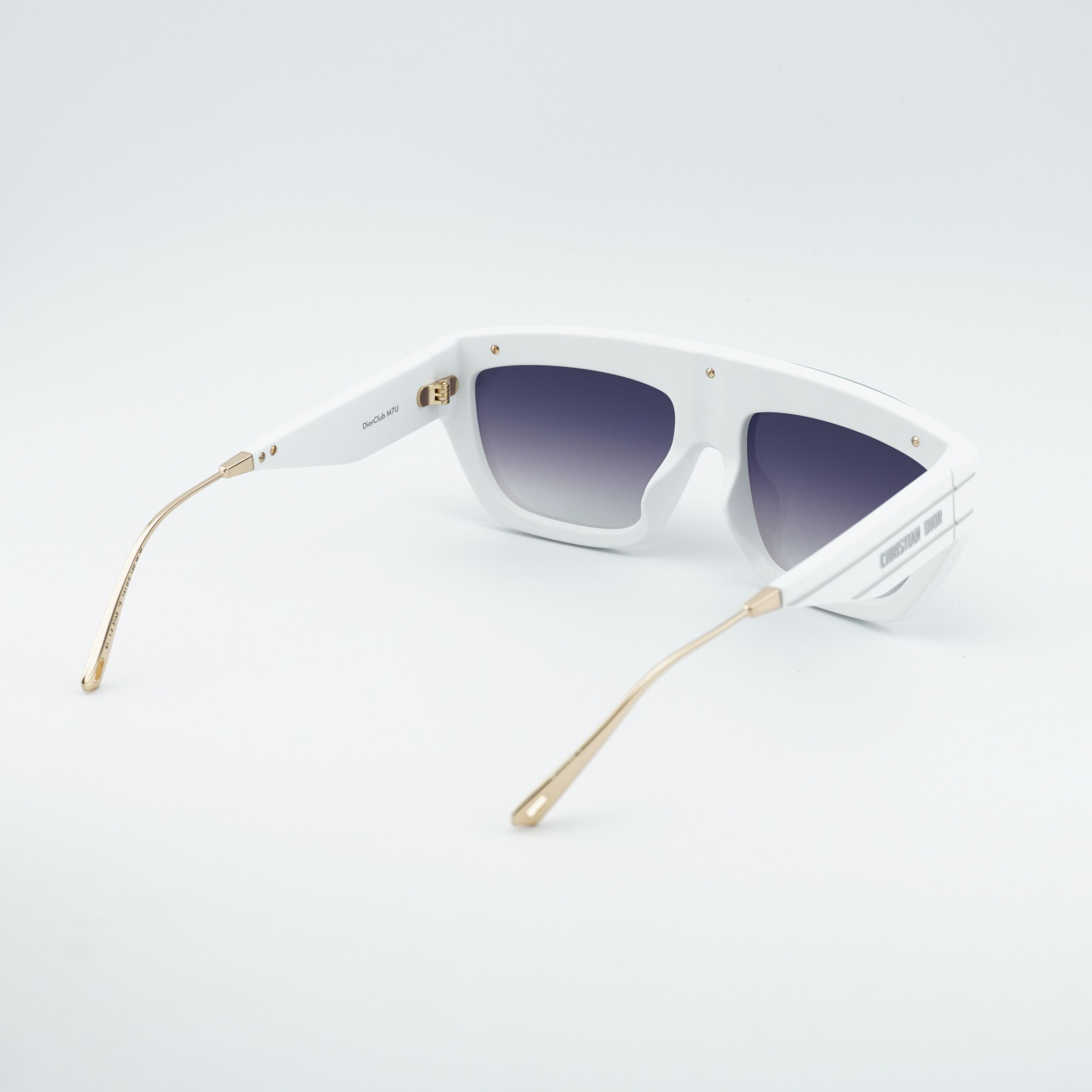 Dior Dior DIORCLUB M7U 51A5 Sunglasses White Shield Frame Size ONE SIZE - 6 Thumbnail