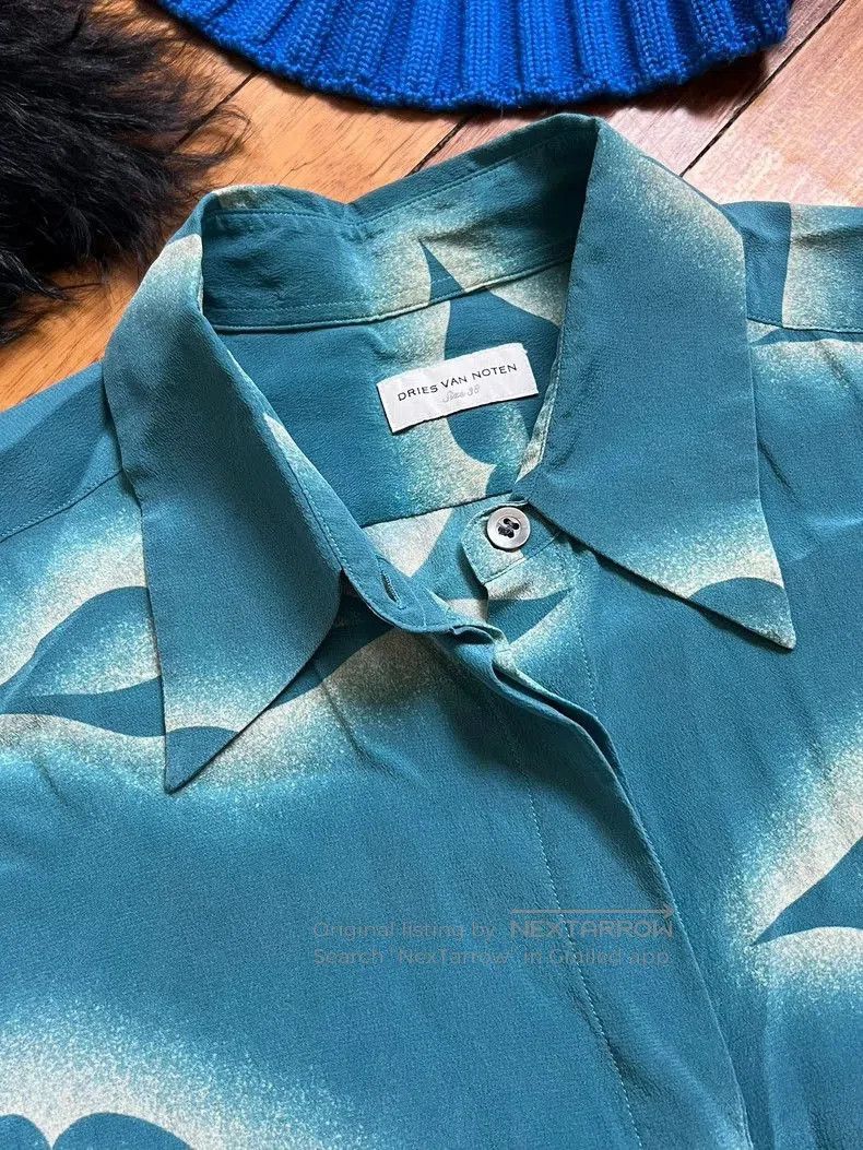 Dries Van Noten Dries Van Noten Silk Lip Print Shirt. Size US M / EU 48-50 / 2 - 2 Thumbnail