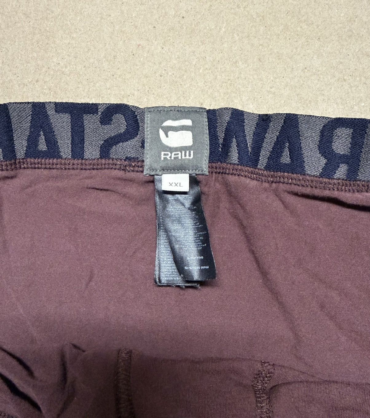 G-Star G-Star Raw Boxer Briefs Maroon pair Underwear size XXL! Size 38 - 3 Thumbnail