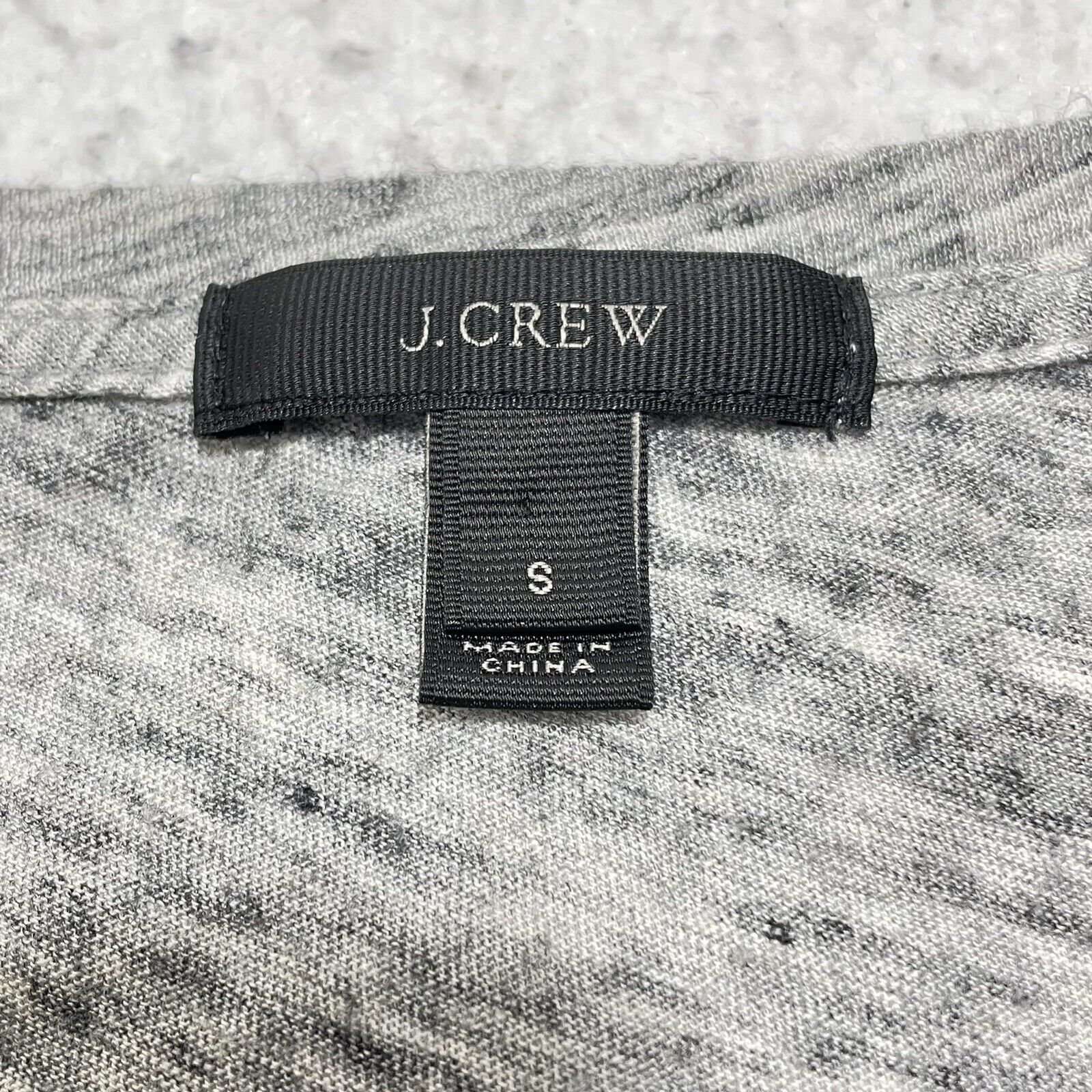 J.Crew J. Crew Short Sleeve Scoop Neck Tee Heather Gray Beaded Size S / US 4 / IT 40 - 9 Thumbnail