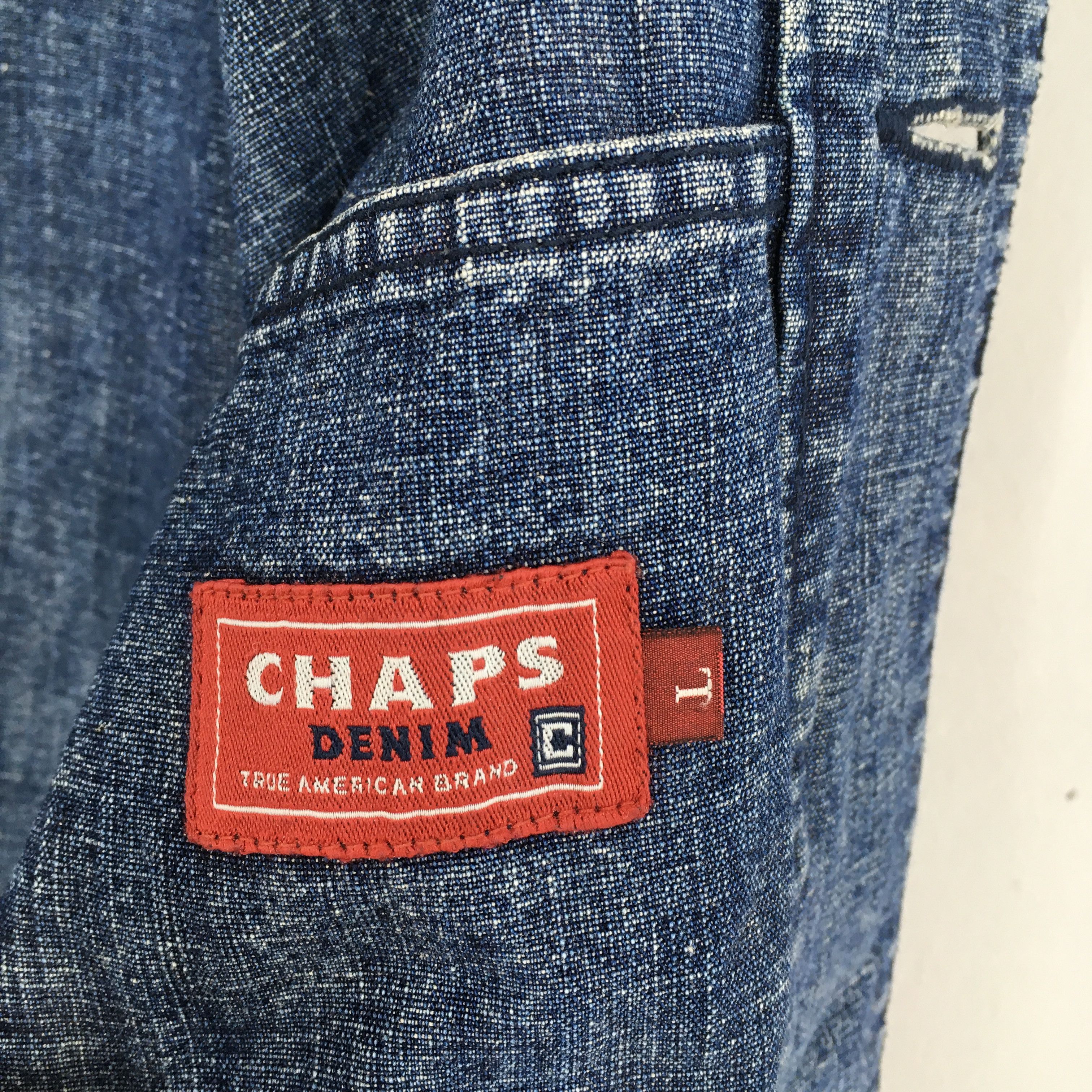 Chaps Vintage 1990s Chaps Denim Workers Chore Blue Jacket Large Size US S / EU 44-46 / 1 - 5 Thumbnail