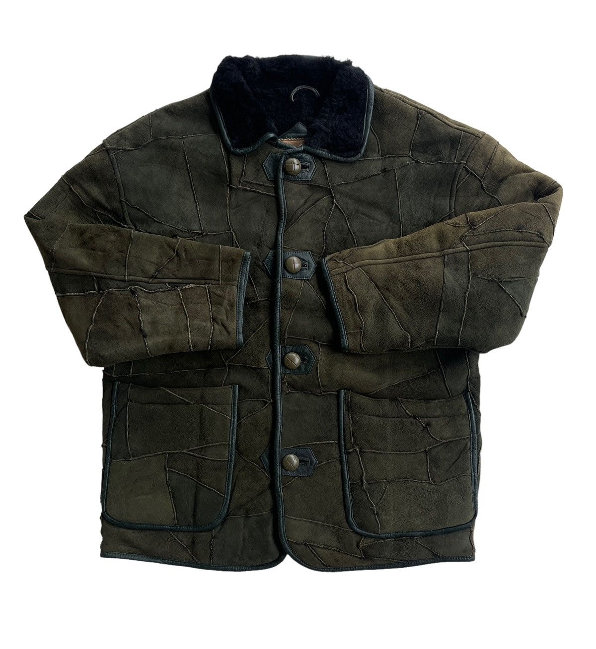 Hai Sporting Gear ISSEY MIYAKE SUEDE LEATHER SHERLING JACKET Size US M / EU 48-50 / 2 - 6 Thumbnail
