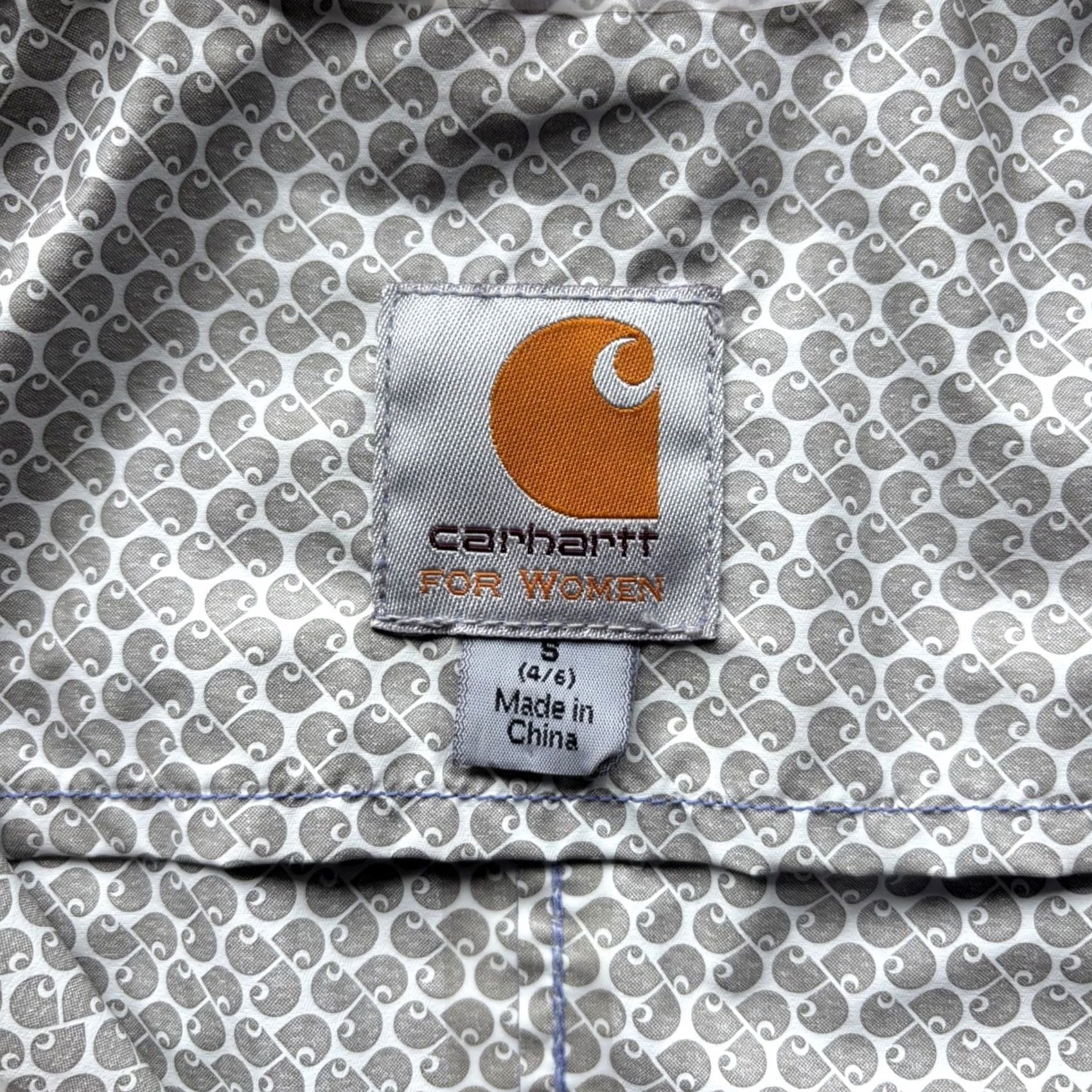 Carhartt Carhartt Women Purple Hooded Rain Jacket Ripstop Small Periwinkle 90s Size S / US 4 / IT 40 - 5 Thumbnail