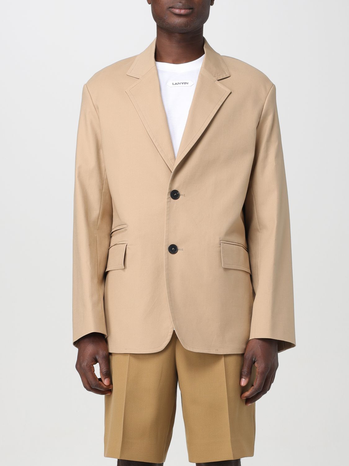 image of Lanvin Jacket Men Sand (Size Large)