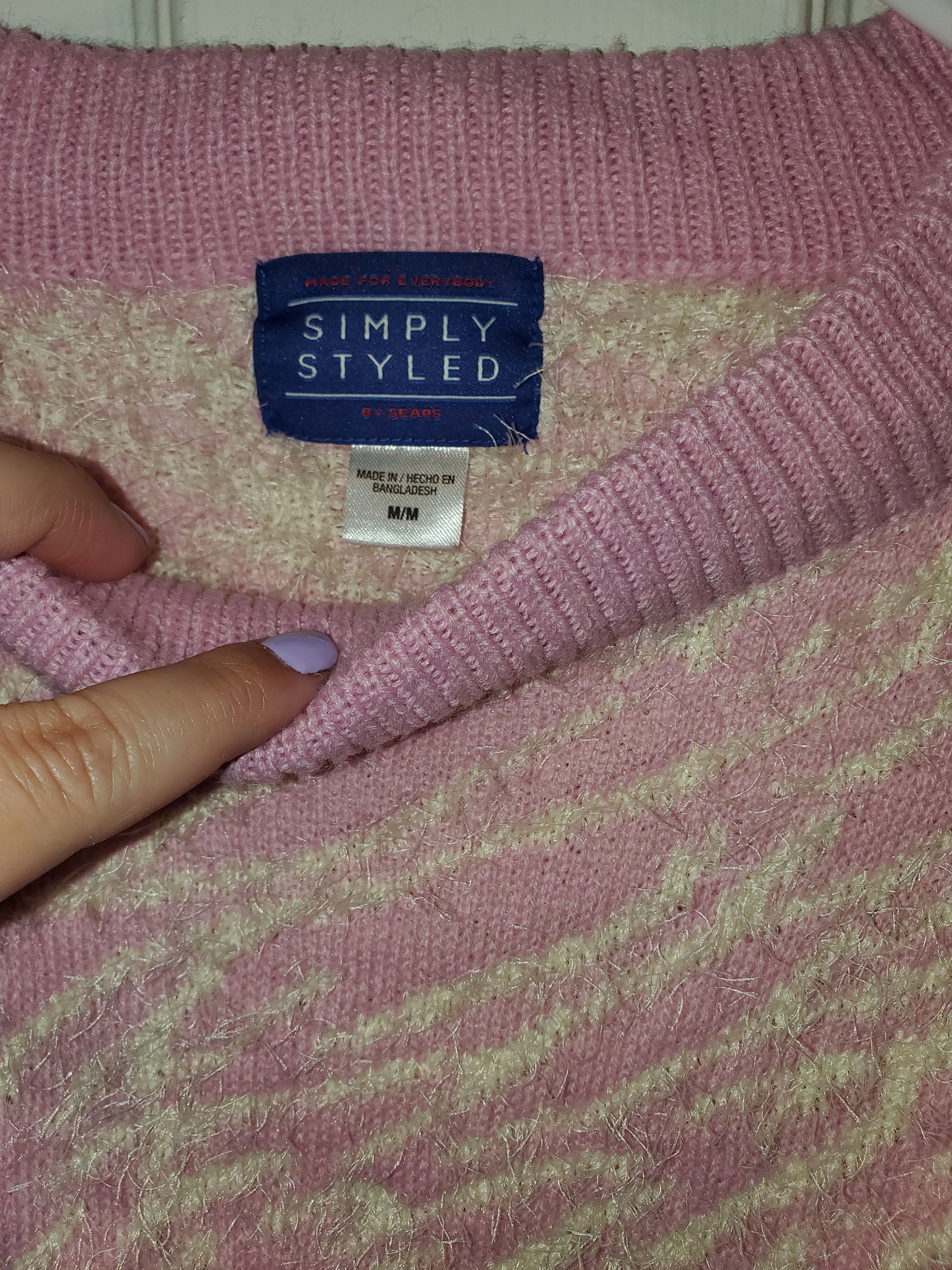 Other Simply Styled Zebra Pattern Soft + Fuzzy Sweater-size M Size M / US 6-8 / IT 42-44 - 5 Thumbnail